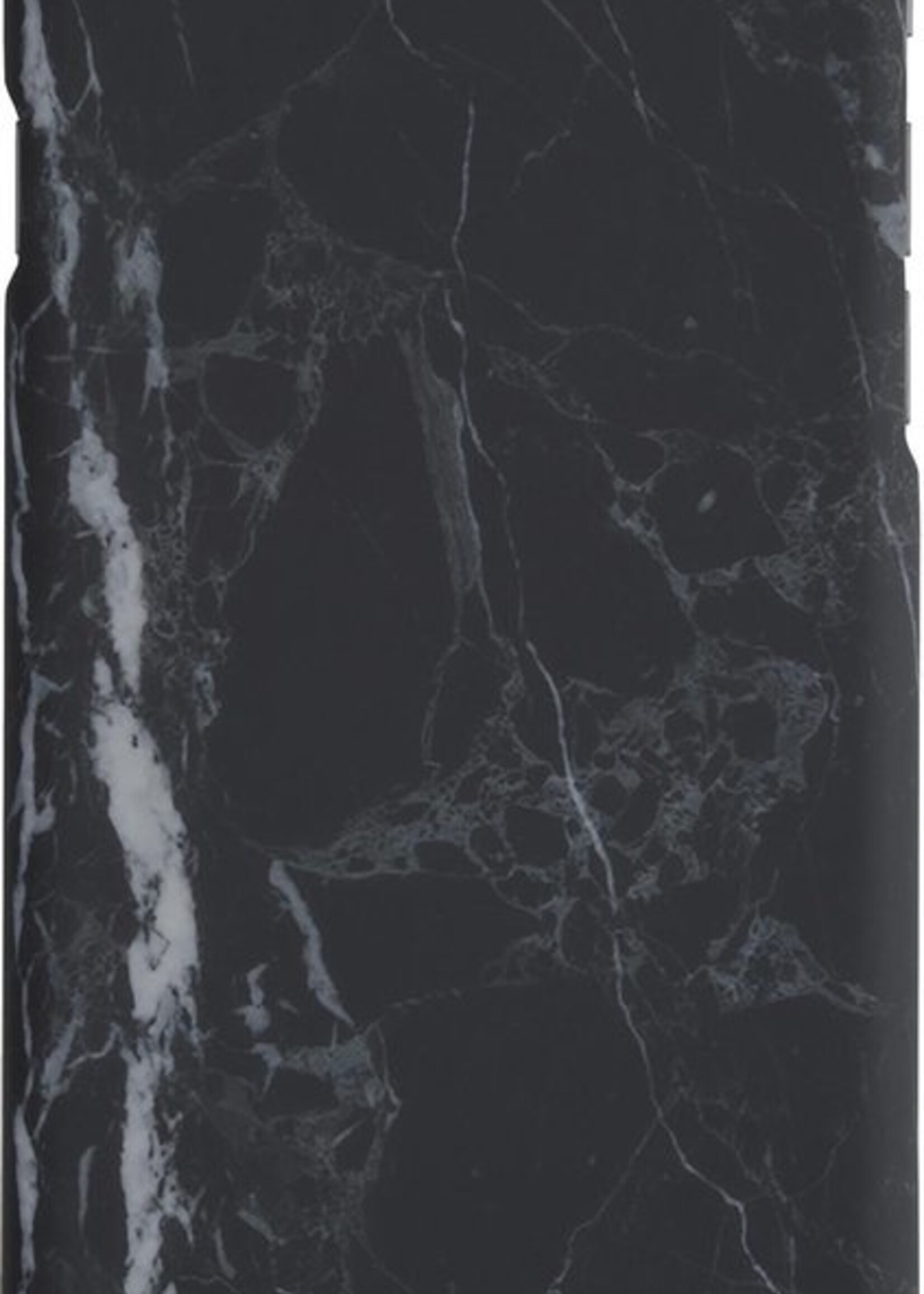 LUQ Hoesje Geschikt voor iPhone 7 Hoesje Marmer Case Hard Cover - Hoes Geschikt voor iPhone 7 Case Marmer Hoesje Backcover - Zwart - 2 Stuks