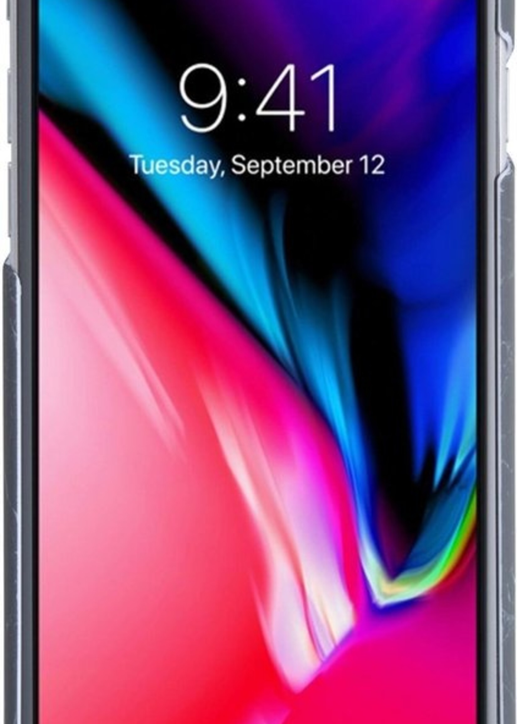 LUQ Hoesje Geschikt voor iPhone 8 Hoesje Marmer Case Hard Cover Met 2x Screenprotector - Hoes Geschikt voor iPhone 8 Case Marmer Hoesje Backcover - Zwart