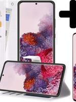 LUQ LUQ Samsung Galaxy S20 Ultra Hoesje Bookcase Wit Met Screenprotector
