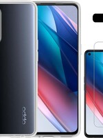 LUQ LUQ Oppo Find X3 Lite hoesje siliconen transparant + screenprotector