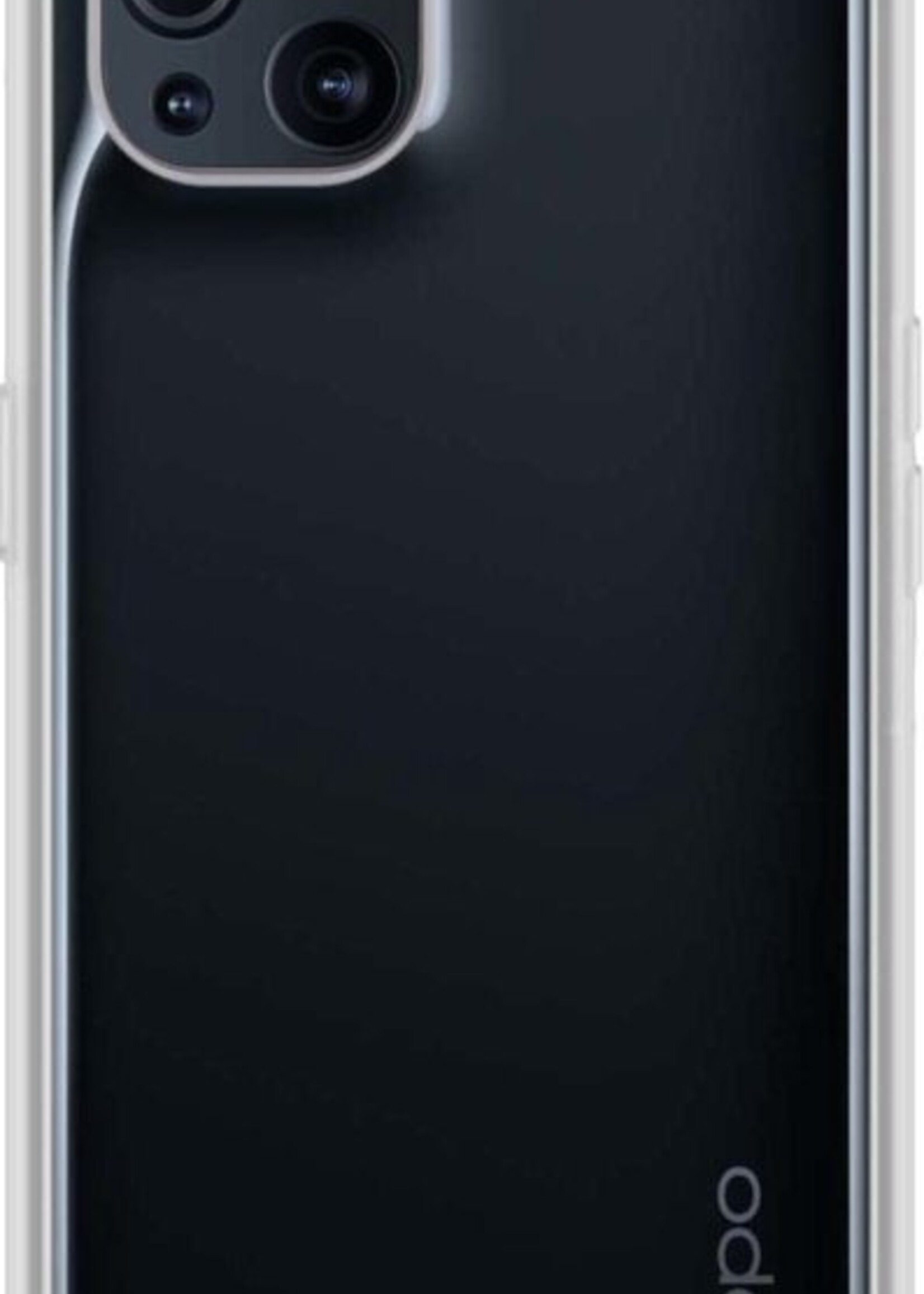 LUQ Hoesje Geschikt voor OPPO Find X3 Pro Hoesje Siliconen Case Met 2x Screenprotector - Hoes Geschikt voor OPPO X3 Pro Hoes Siliconen - Transparant