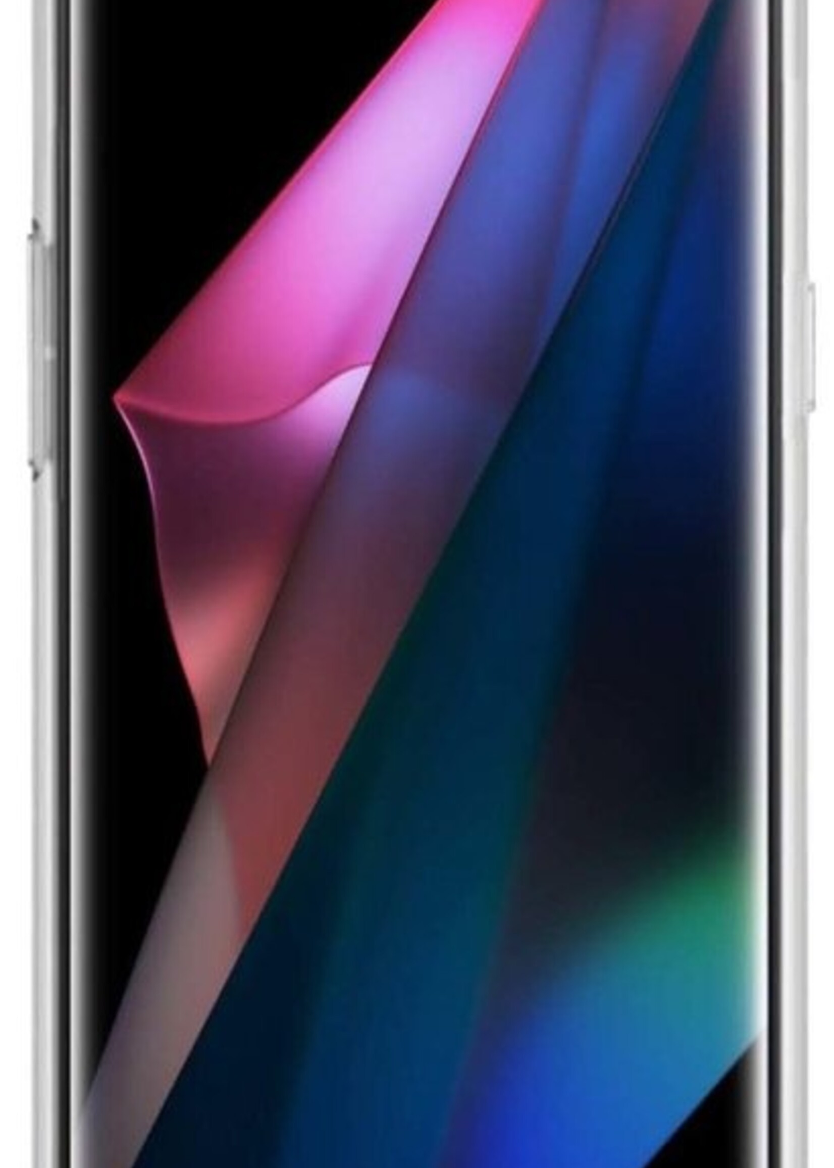 LUQ Hoesje Geschikt voor OPPO Find X3 Pro Hoesje Shockproof Case Siliconen Met 2x Screenprotector - Hoes Geschikt voor OPPO X3 Pro Hoes Cover Siliconen - Transparant