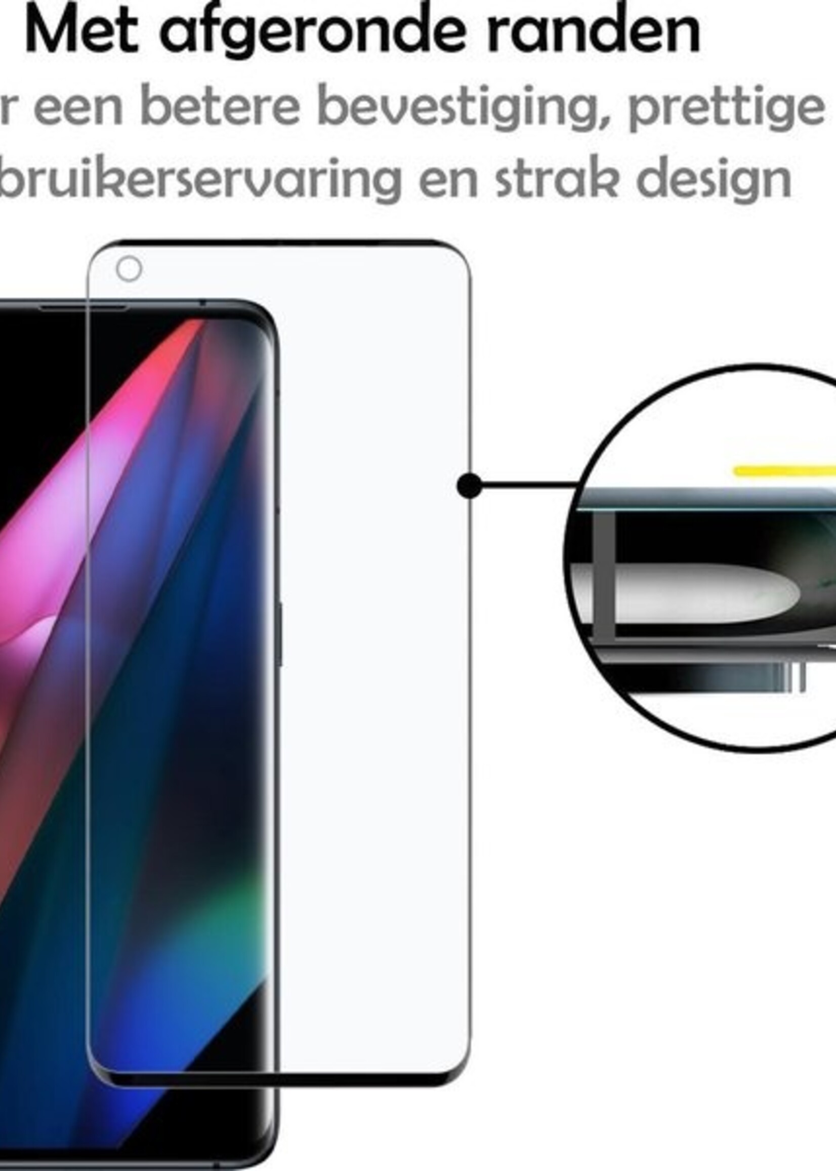 LUQ Screenprotector Geschikt voor OPPO Find X3 Pro Screenprotector Beschermglas Gehard Glas - Screenprotector Geschikt voor OPPO X3 Pro Screenprotector Glas