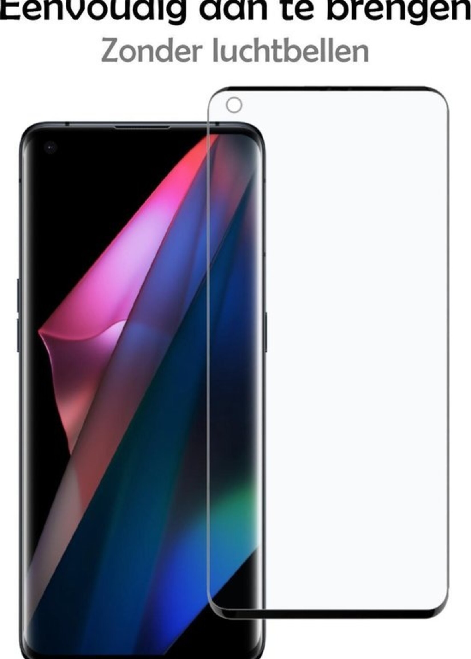 LUQ Screenprotector Geschikt voor OPPO Find X3 Pro Screenprotector Beschermglas Gehard Glas - Screenprotector Geschikt voor OPPO X3 Pro Screenprotector Glas - 2 Stuks