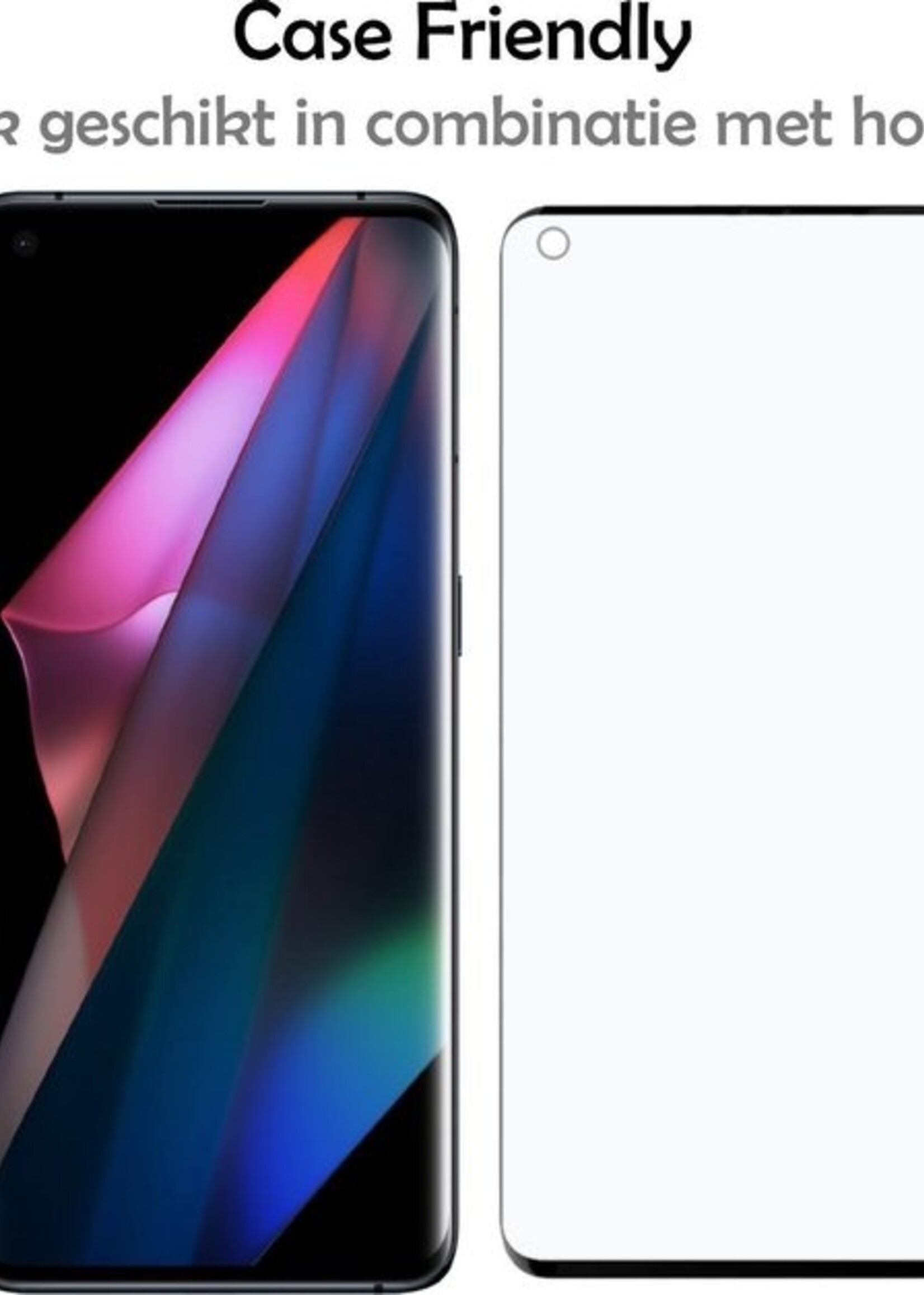 LUQ Screenprotector Geschikt voor OPPO Find X3 Pro Screenprotector Beschermglas Gehard Glas - Screenprotector Geschikt voor OPPO X3 Pro Screenprotector Glas - 2 Stuks