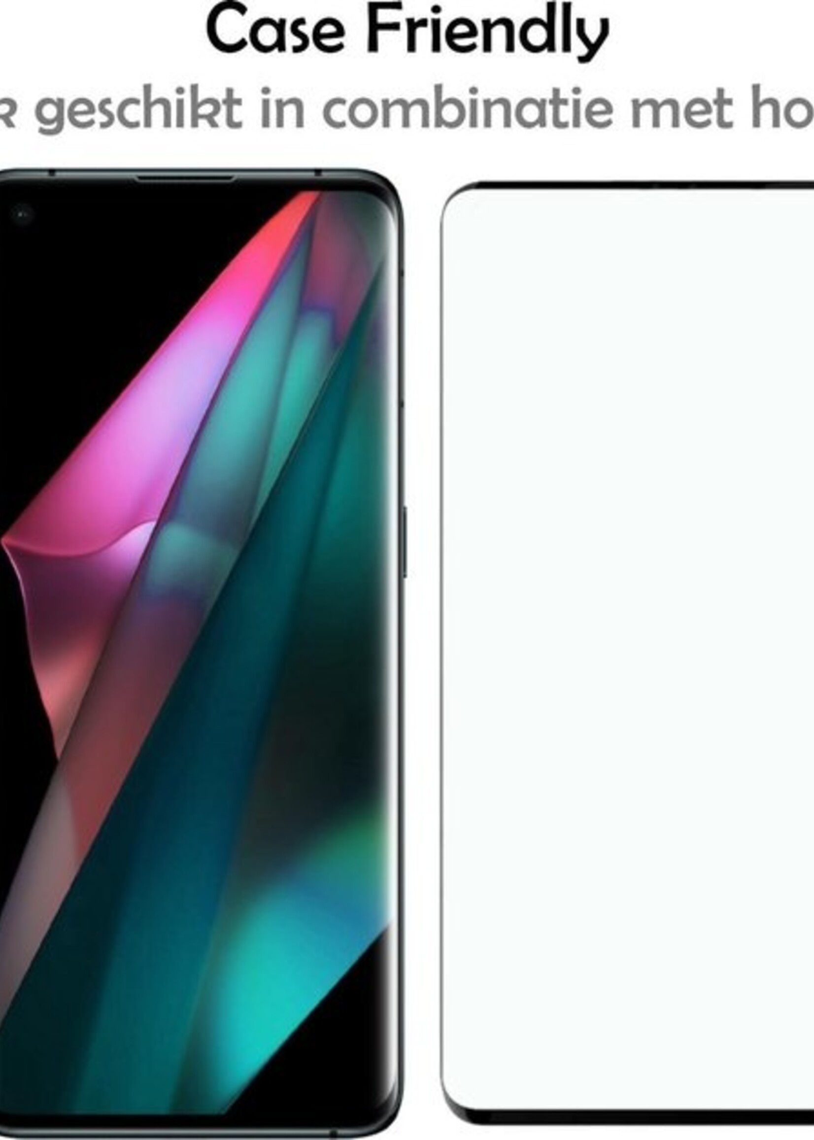 LUQ Screenprotector Geschikt voor OPPO Find X3 Neo Screenprotector Beschermglas Gehard Glas - Screenprotector Geschikt voor OPPO X3 Neo Screenprotector Glas