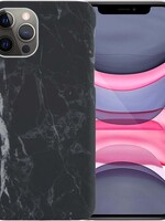 LUQ LUQ iPhone 11 Pro hoesje marmer - Zwart