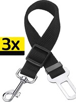 LUQ LUQ Hondenriem - Zwart - 3 PACK