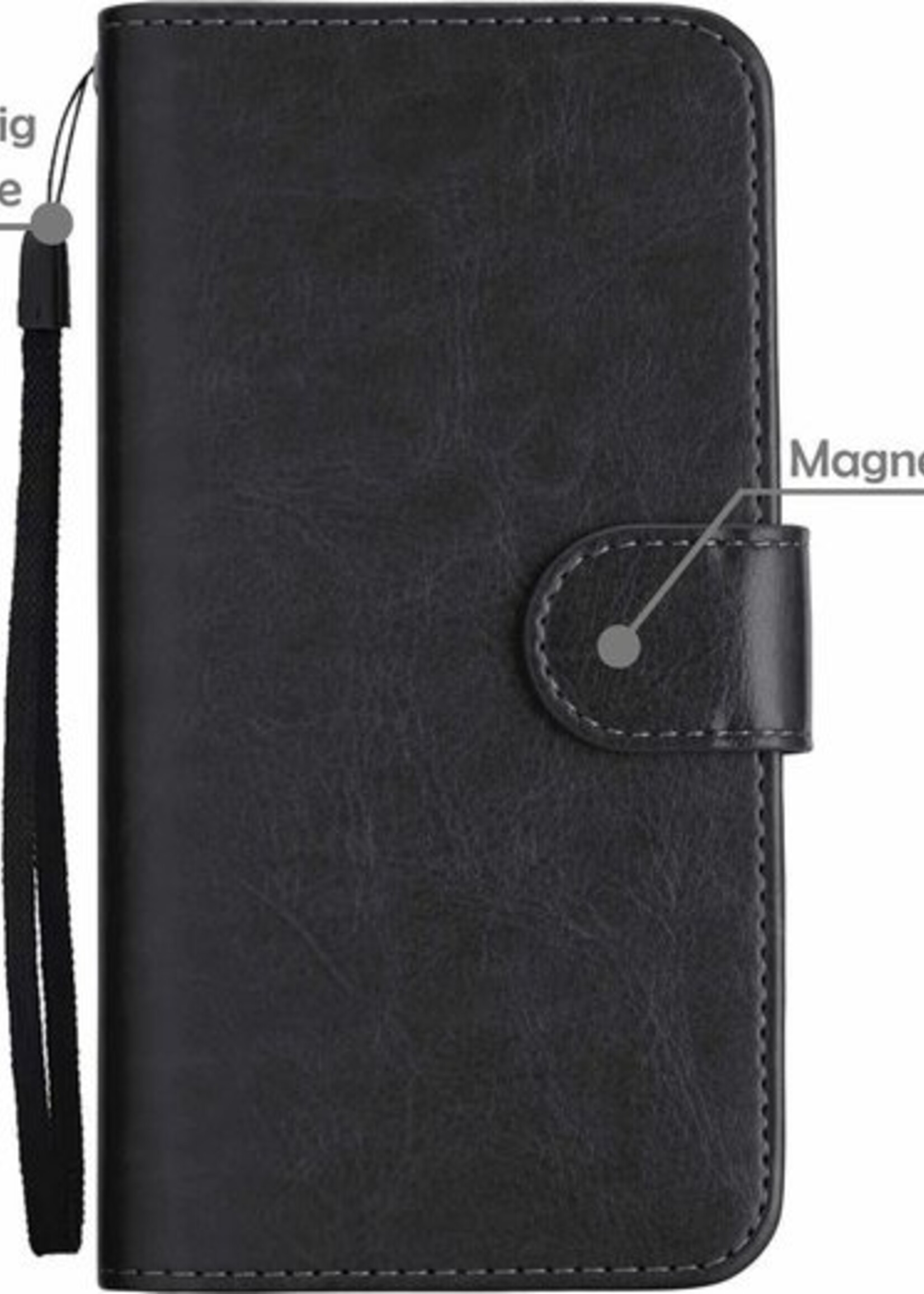 LUQ Hoesje Geschikt voor iPhone 11 Hoesje Case Uitneembare Bookcase 2-in-1 Hoes - Hoes Geschikt voor iPhone 11 Hoes Wallet Case Met Pasjeshouder Hoesje - Zwart