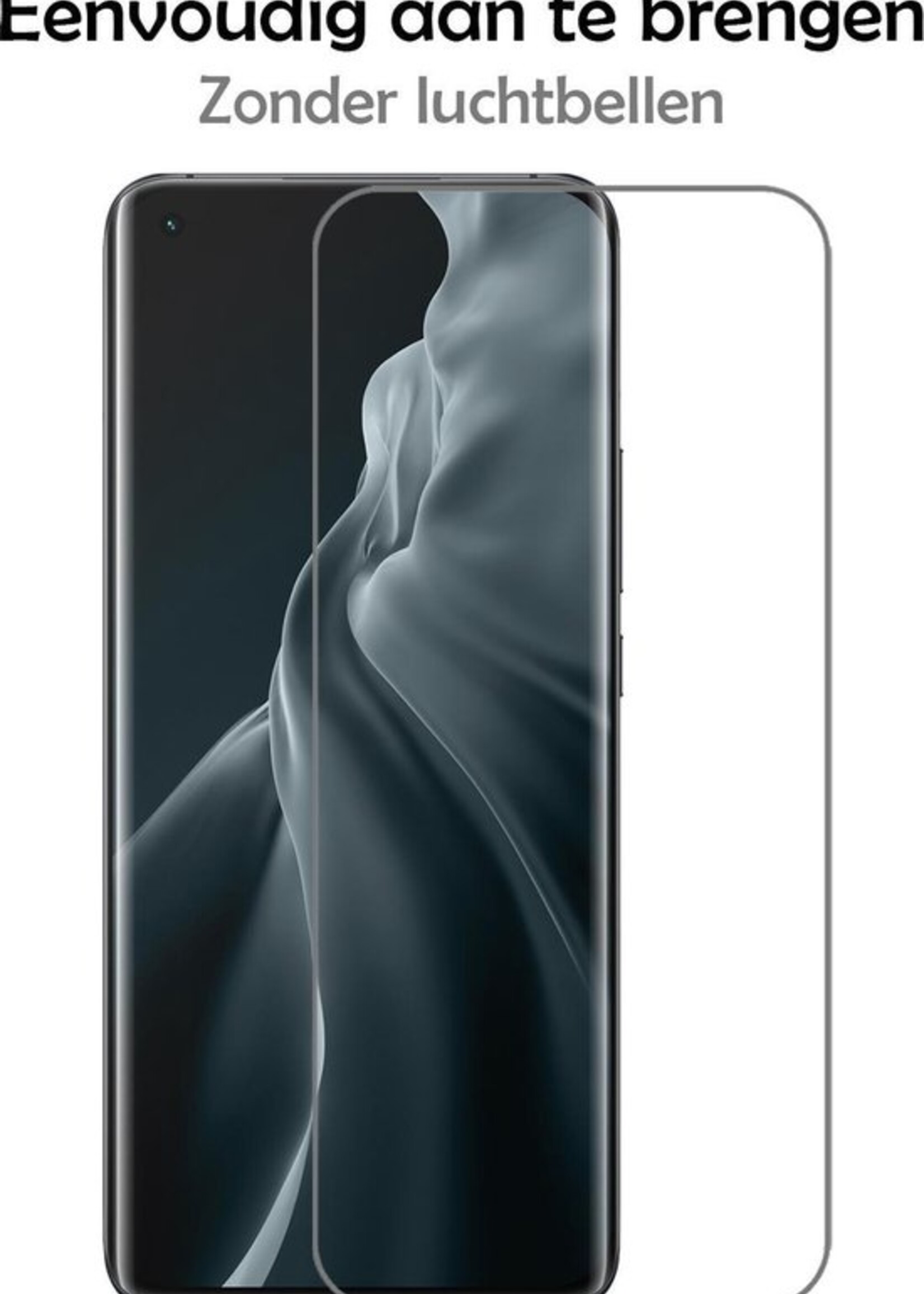 LUQ Screenprotector Geschikt voor Xiaomi Mi 11 Screenprotector Beschermglas Gehard Glas - Screenprotector Geschikt voor Xiaomi Mi 11 Screenprotector Glas