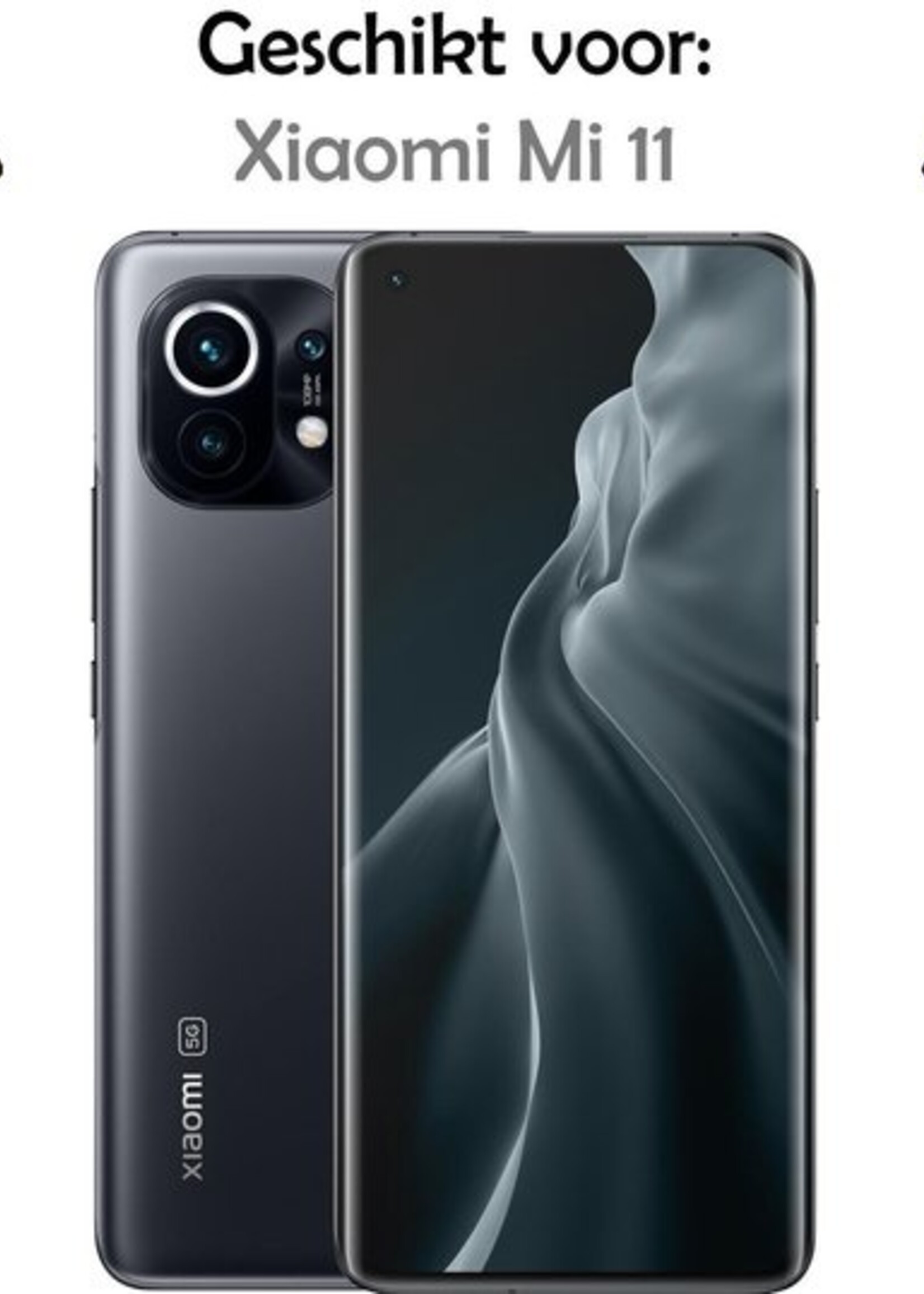 LUQ Screenprotector Geschikt voor Xiaomi Mi 11 Screenprotector Beschermglas Gehard Glas - Screenprotector Geschikt voor Xiaomi Mi 11 Screenprotector Glas - 3 Stuks