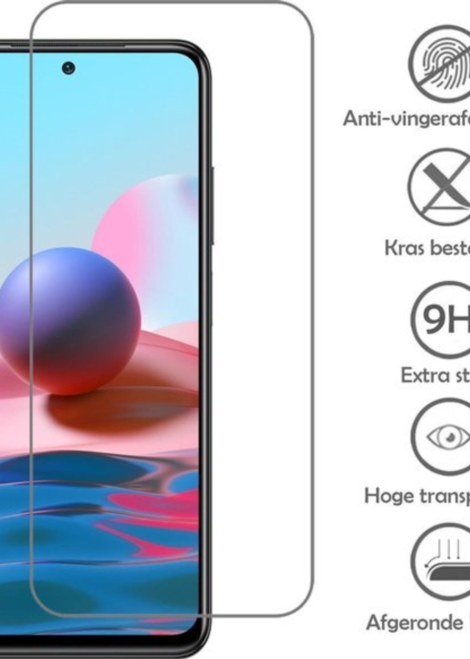 LUQ Screenprotector Geschikt voor Xiaomi Redmi Note 10 Pro Screenprotector Beschermglas Gehard Glas - Screenprotector Geschikt voor Xiaomi Redmi Note 10 Pro Screenprotector Glas