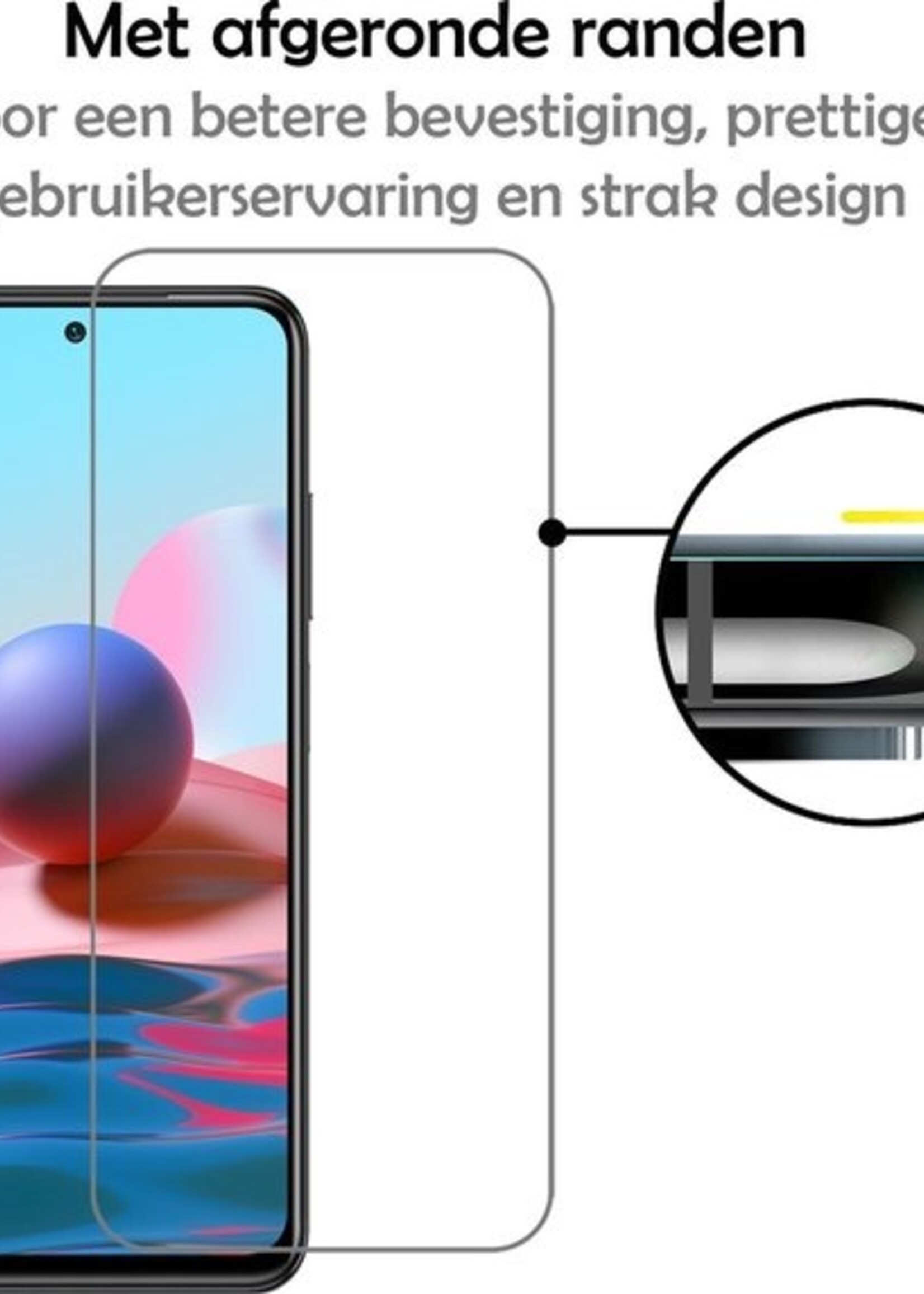 LUQ Screenprotector Geschikt voor Xiaomi Redmi Note 10 Pro Screenprotector Beschermglas Gehard Glas - Screenprotector Geschikt voor Xiaomi Redmi Note 10 Pro Screenprotector Glas - 3 Stuks