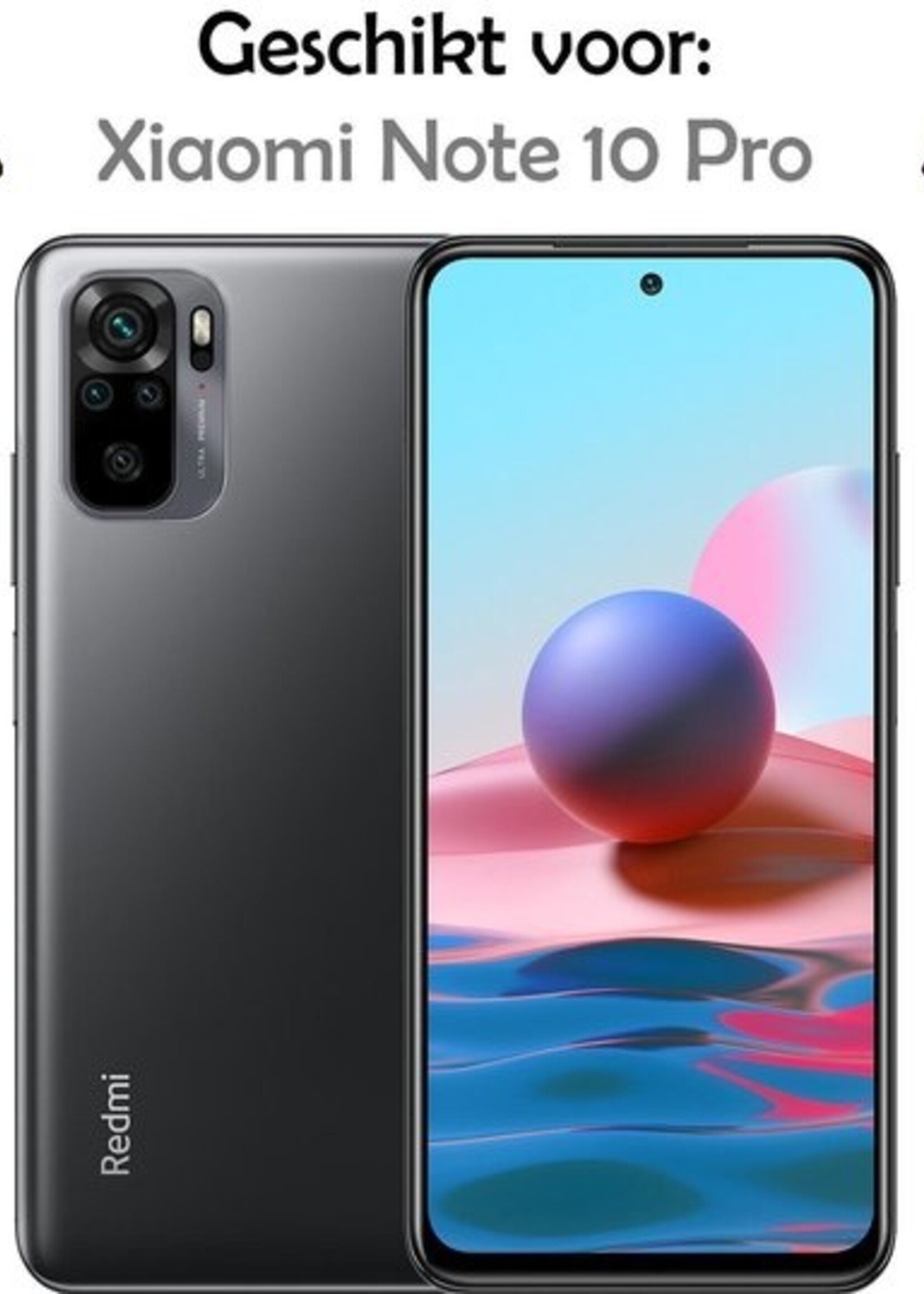 LUQ Screenprotector Geschikt voor Xiaomi Redmi Note 10 Pro Screenprotector Beschermglas Gehard Glas - Screenprotector Geschikt voor Xiaomi Redmi Note 10 Pro Screenprotector Glas - 3 Stuks