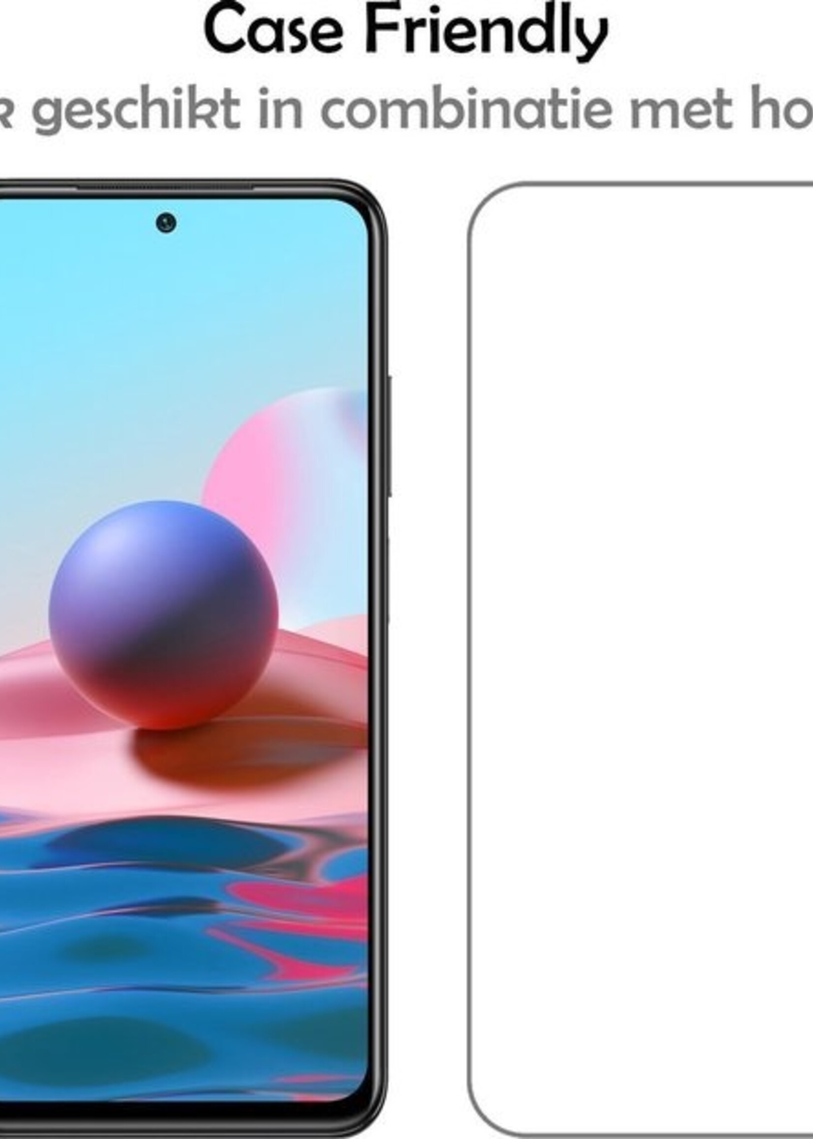 LUQ Screenprotector Geschikt voor Xiaomi Redmi Note 10 Pro Screenprotector Beschermglas Gehard Glas - Screenprotector Geschikt voor Xiaomi Redmi Note 10 Pro Screenprotector Glas - 3 Stuks