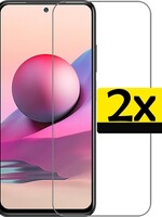 LUQ LUQ Xiaomi Redmi Note 10 4G Screenprotector - 2 PACK