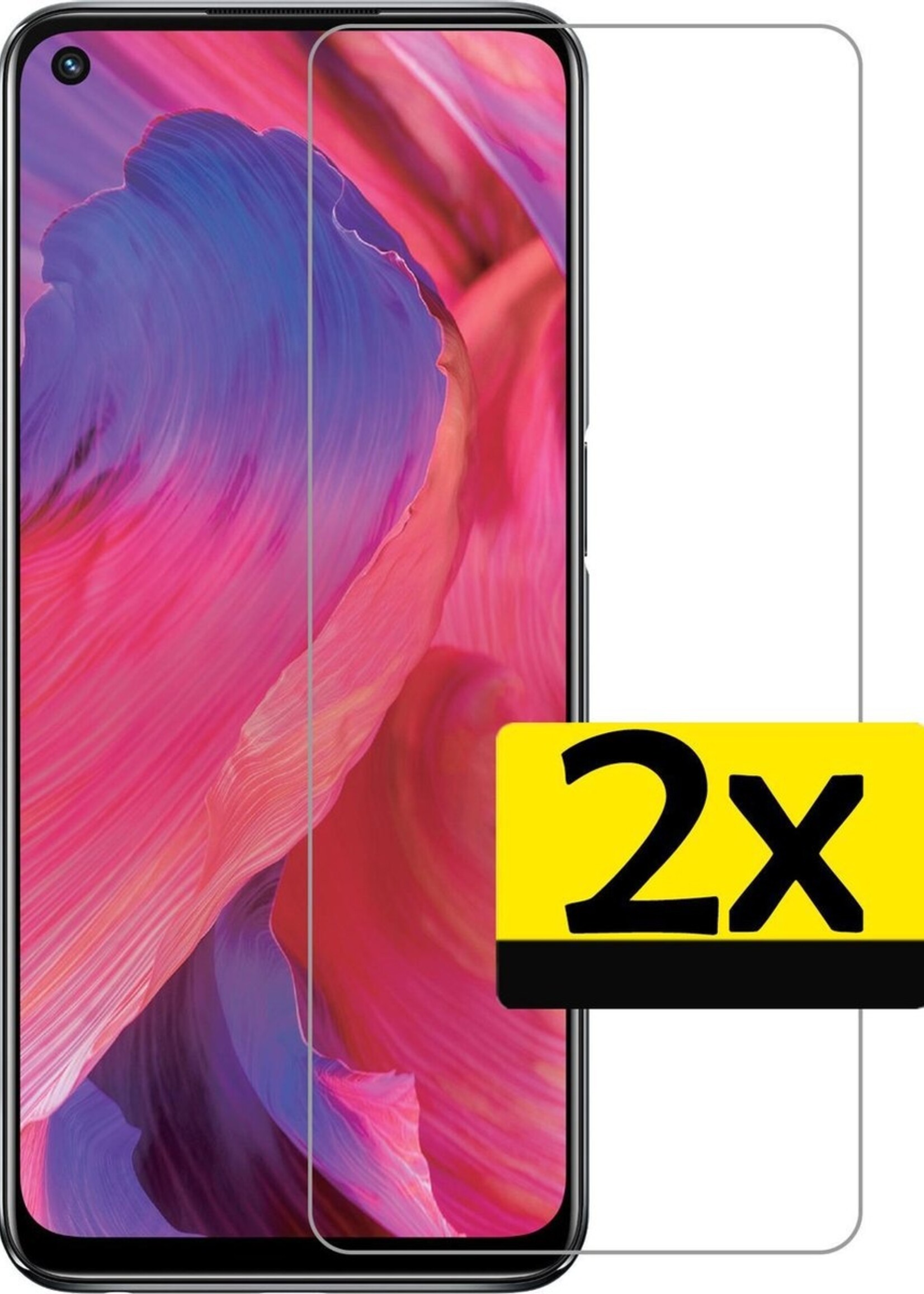 LUQ Screenprotector Geschikt voor OPPO A54 5G Screenprotector Beschermglas Gehard Glas - Screenprotector Geschikt voor OPPO A54 5G Screenprotector Glas - 2 Stuks