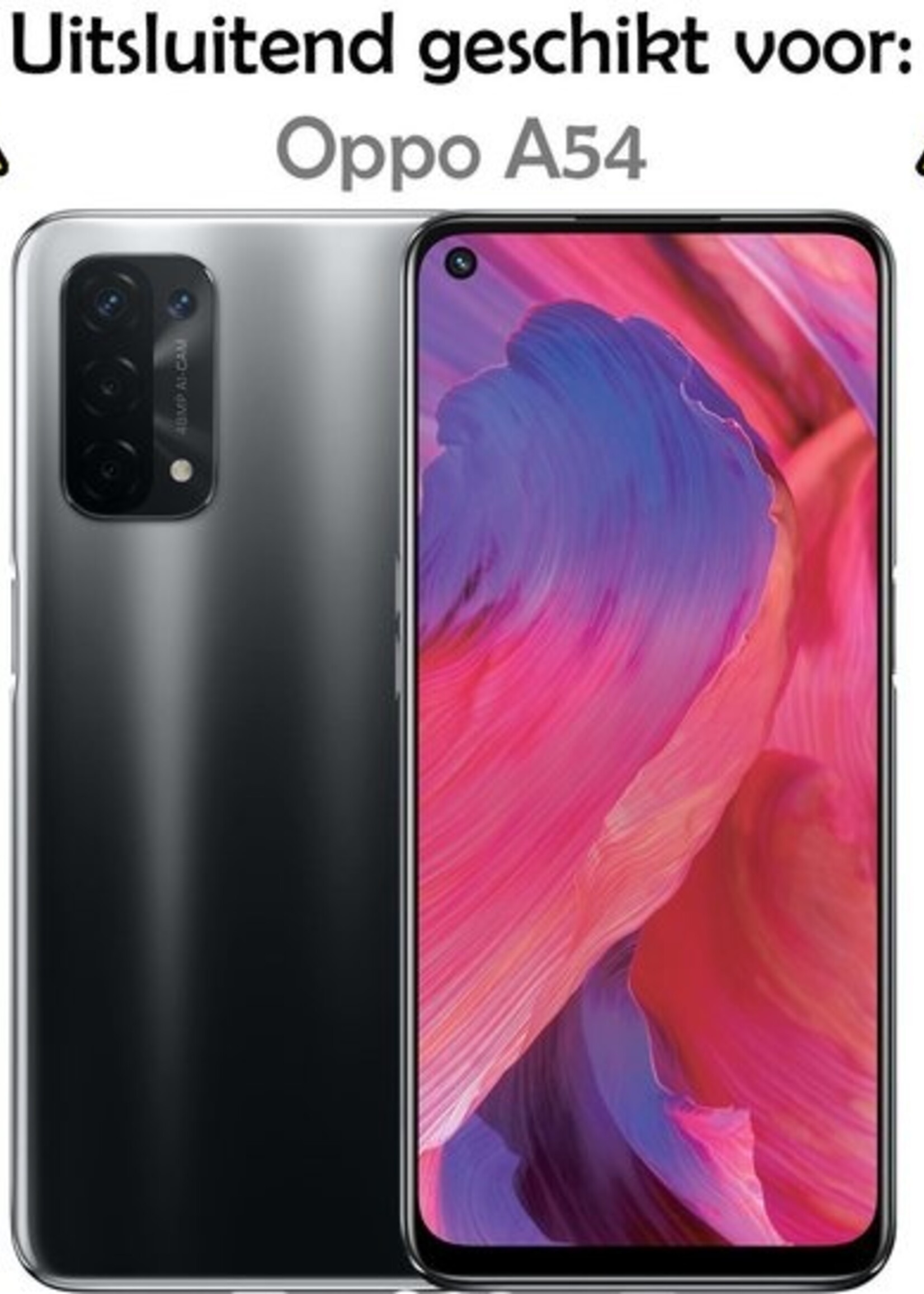 LUQ Screenprotector Geschikt voor OPPO A54 5G Screenprotector Beschermglas Gehard Glas - Screenprotector Geschikt voor OPPO A54 5G Screenprotector Glas - 2 Stuks