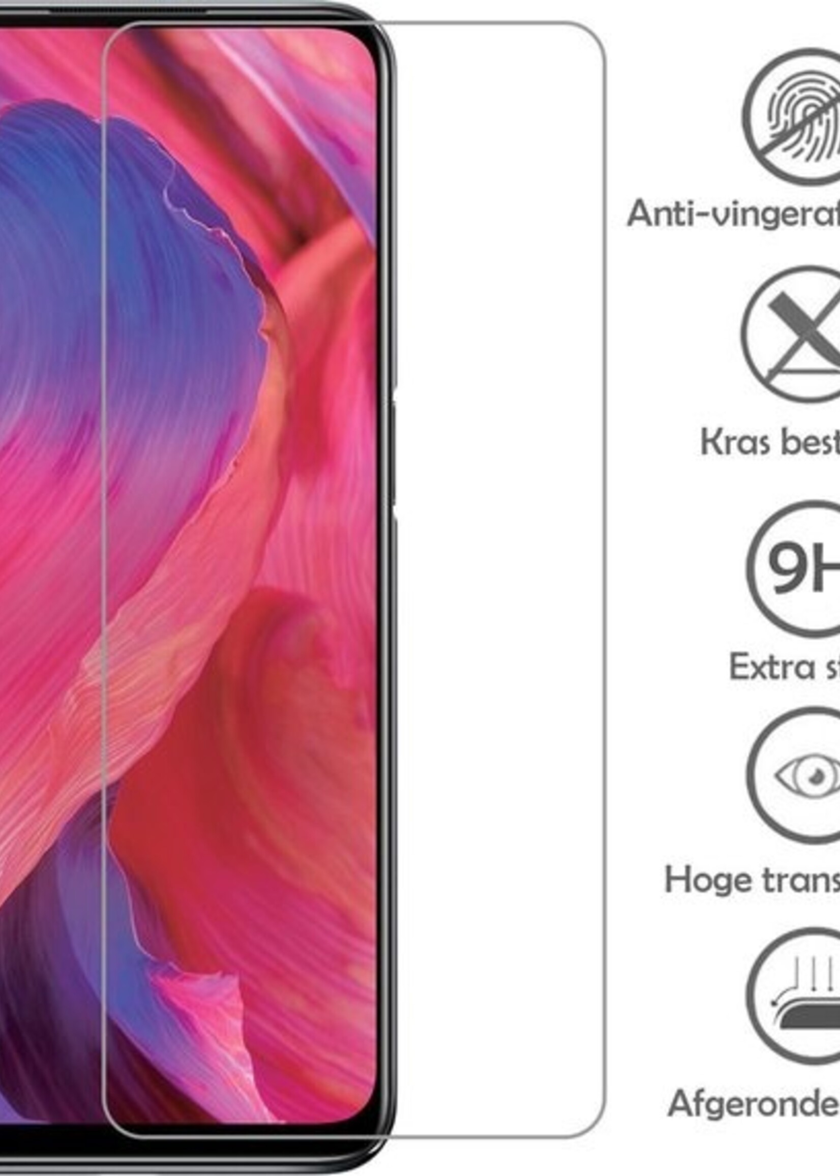 LUQ Screenprotector Geschikt voor OPPO A54 5G Screenprotector Beschermglas Gehard Glas - Screenprotector Geschikt voor OPPO A54 5G Screenprotector Glas - 2 Stuks