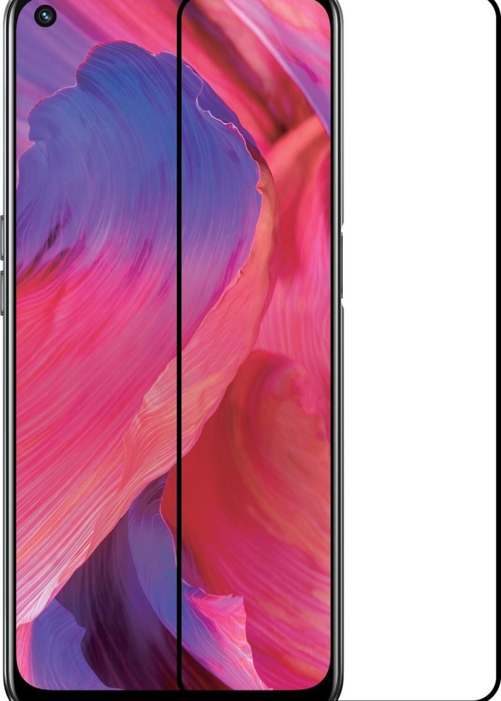 LUQ Screenprotector Geschikt voor OPPO A54 5G Screenprotector Glas Full Cover - Screenprotector Geschikt voor OPPO A54 5G Screenprotector Full Cover