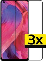 LUQ LUQ Oppo A54 5G Screenprotector Full Cover 3D - 3 PACK