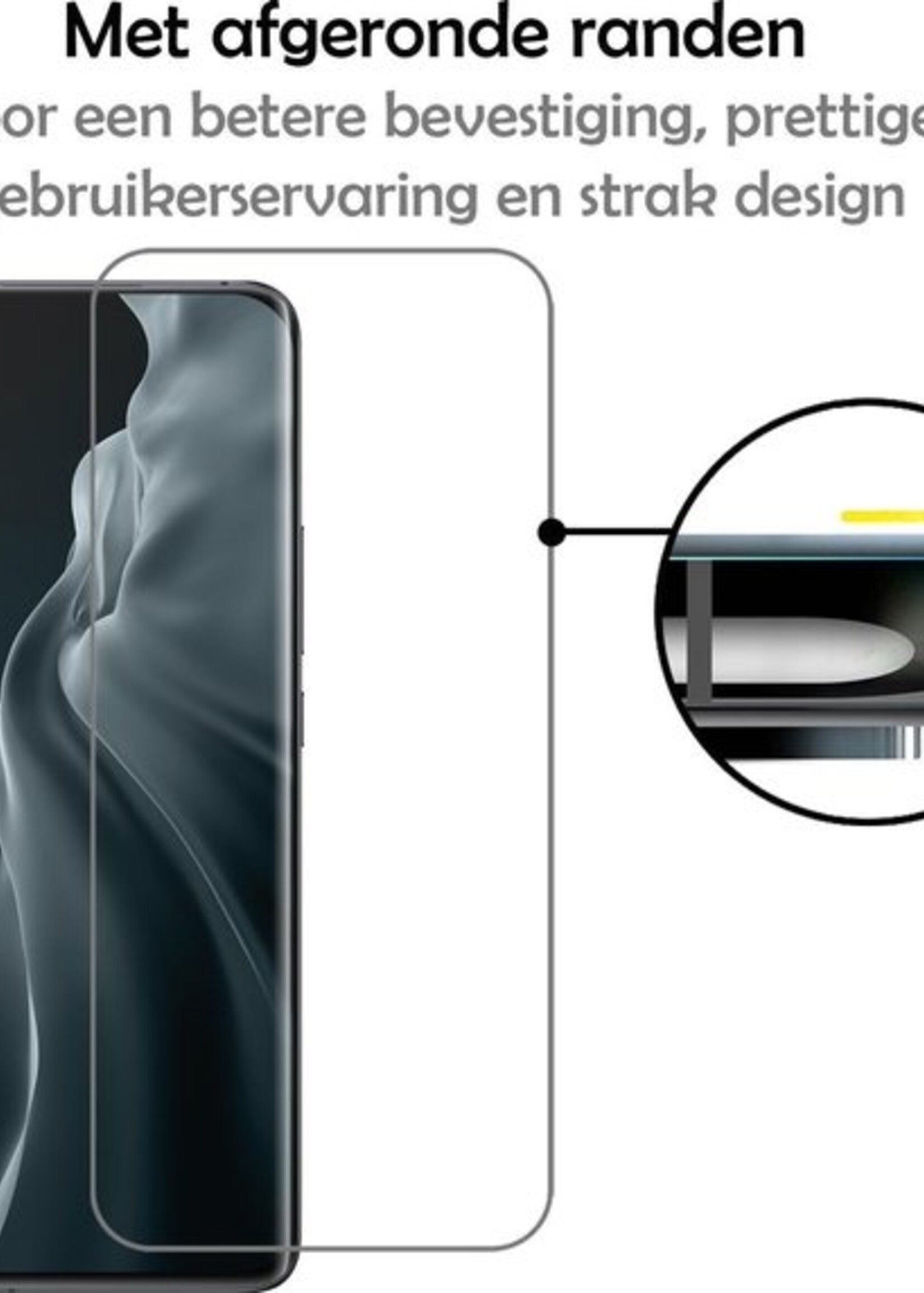 LUQ Screenprotector Geschikt voor Xiaomi Mi 11 Screenprotector Beschermglas Gehard Glas - Screenprotector Geschikt voor Xiaomi Mi 11 Screenprotector Glas - 2 Stuks