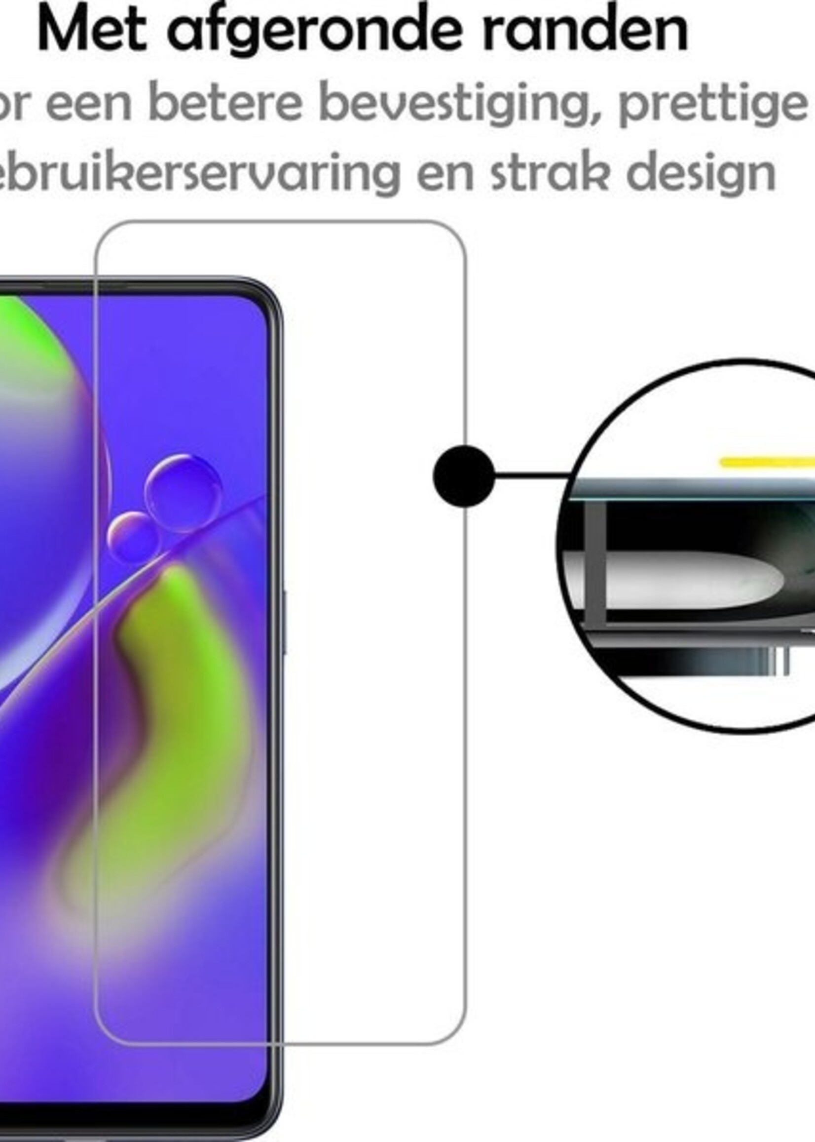 LUQ Screenprotector Geschikt voor OPPO A74 4G Screenprotector Beschermglas Gehard Glas - Screenprotector Geschikt voor OPPO A74 4G Screenprotector Glas - 3 Stuks