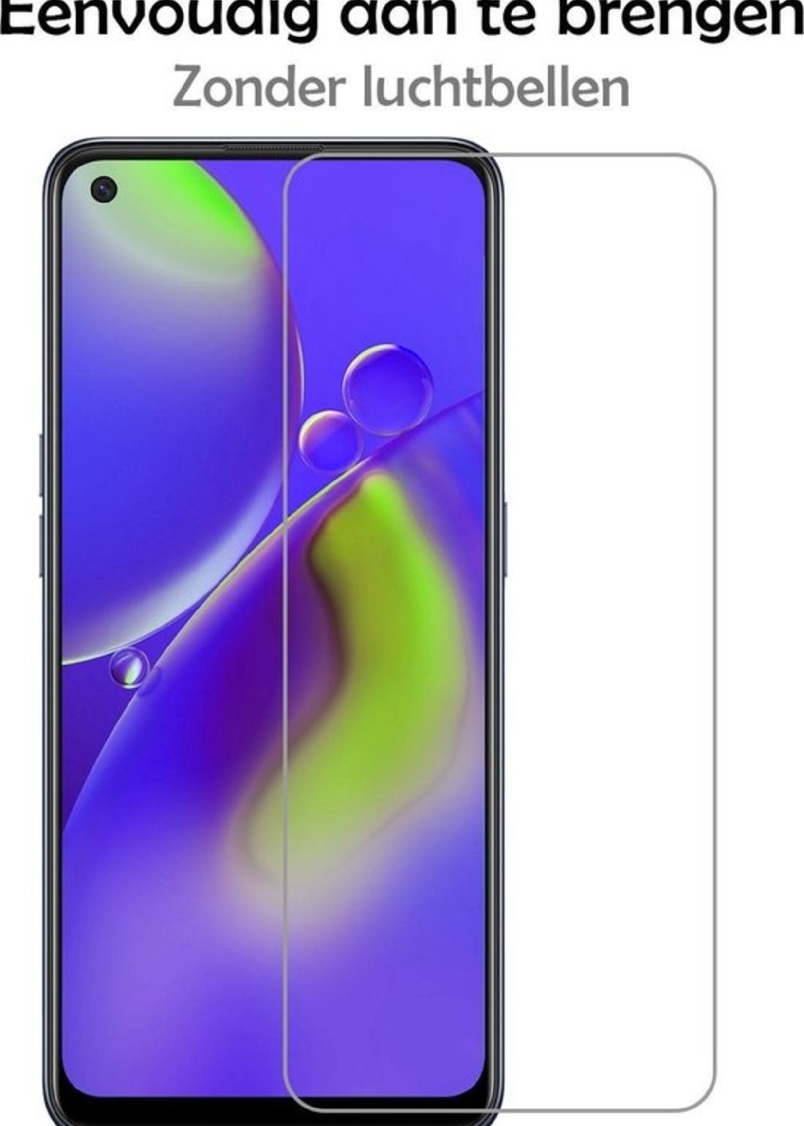 LUQ Screenprotector Geschikt voor OPPO A74 5G Screenprotector Beschermglas Gehard Glas - Screenprotector Geschikt voor OPPO A74 5G Screenprotector Glas - 3 Stuks