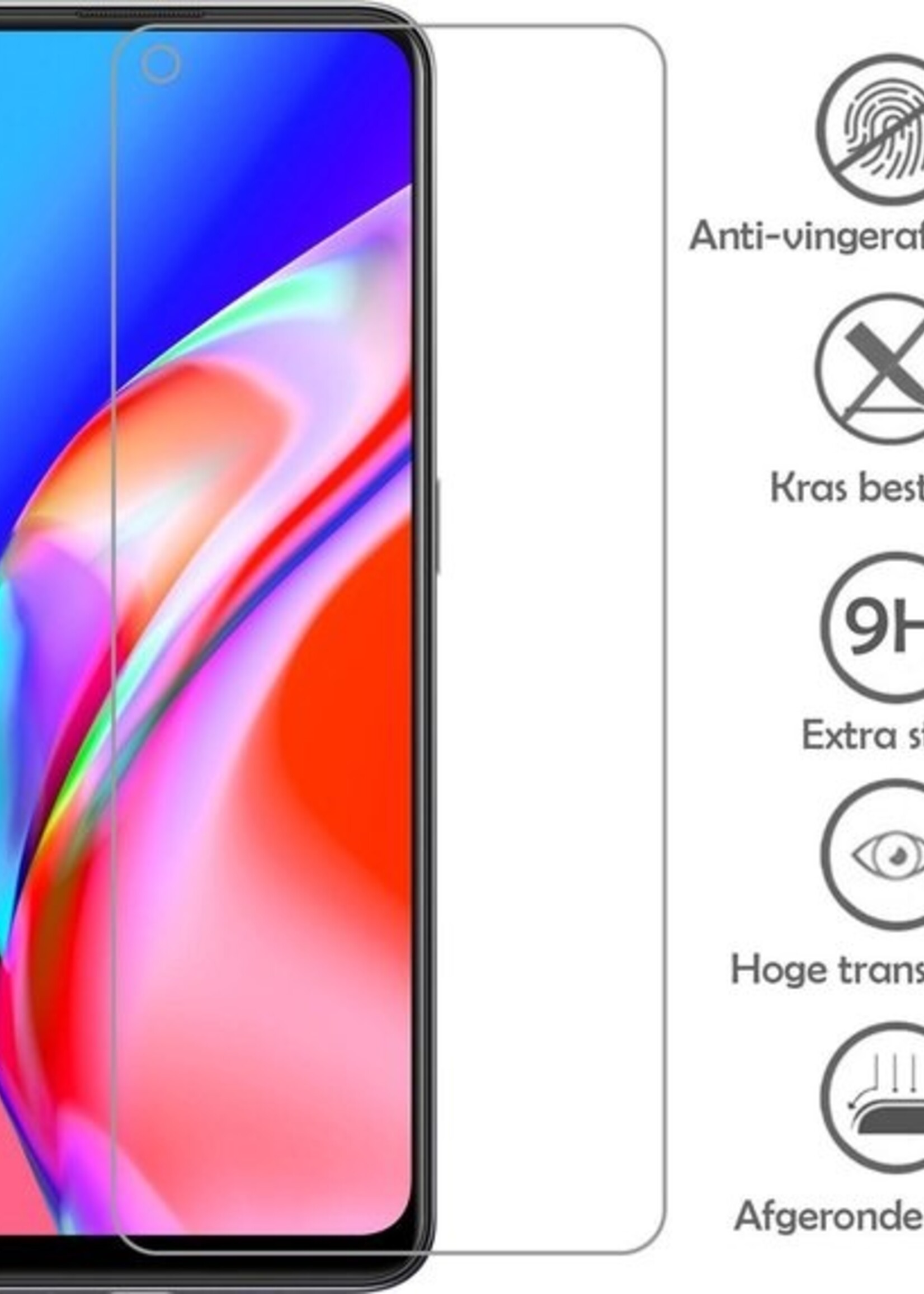 LUQ Screenprotector Geschikt voor OPPO A94 Screenprotector Beschermglas Gehard Glas - Screenprotector Geschikt voor OPPO A94 Screenprotector Glas