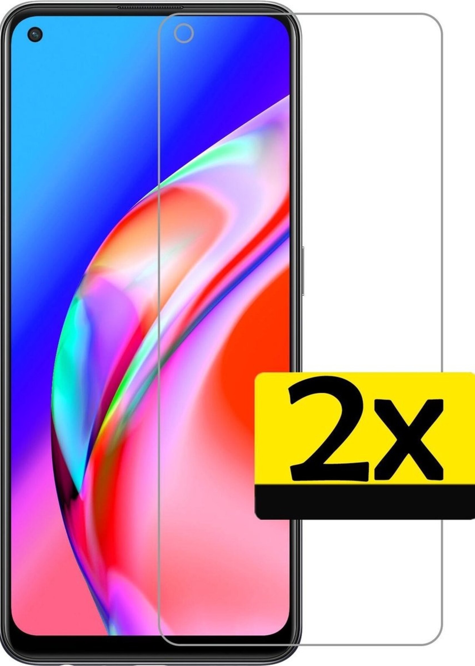 LUQ Screenprotector Geschikt voor OPPO A94 Screenprotector Beschermglas Gehard Glas - Screenprotector Geschikt voor OPPO A94 Screenprotector Glas - 2 Stuks