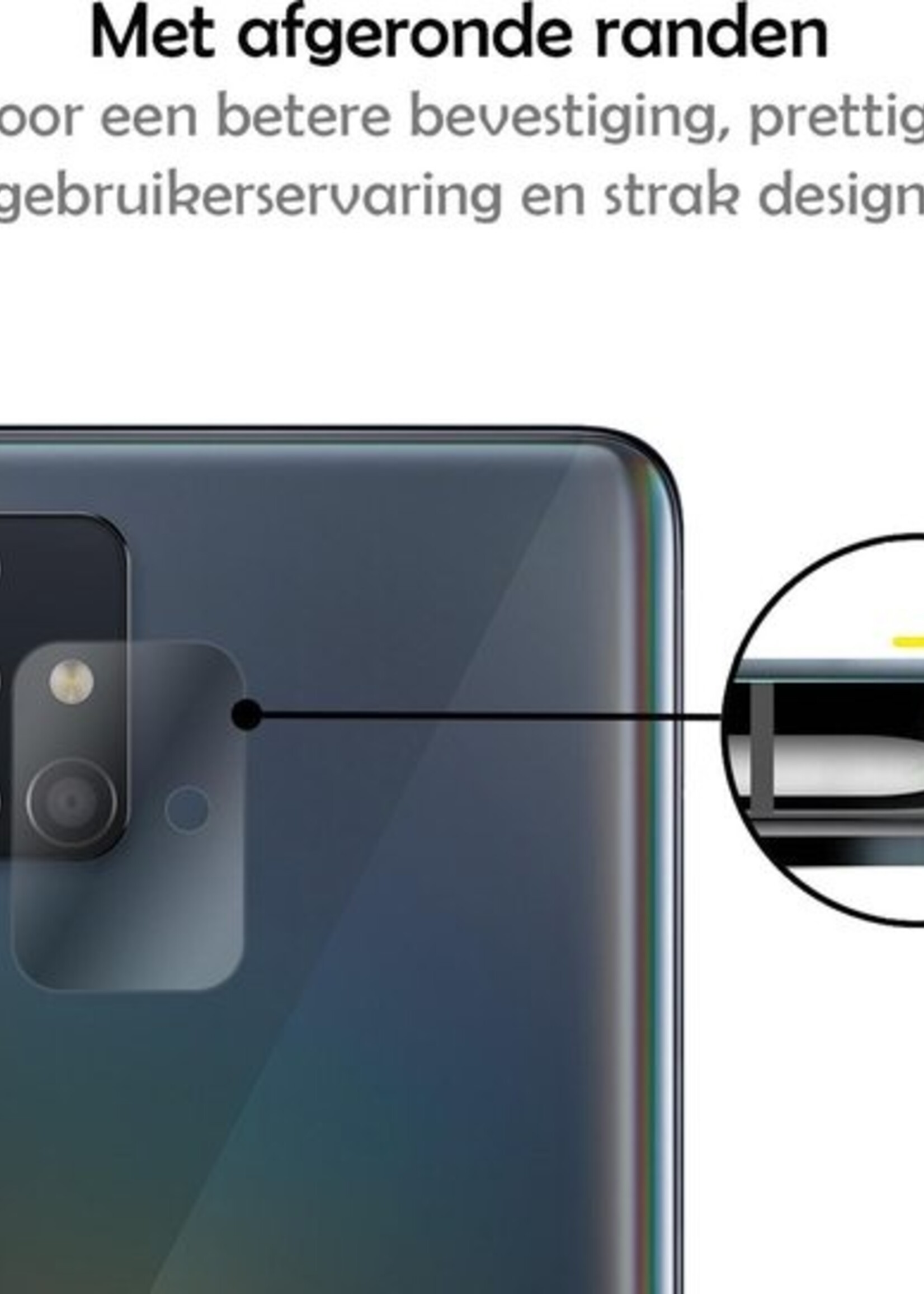 LUQ Screenprotector Geschikt voor Samsung A51 Camera Screenprotector Tempered Glass - Screenprotector Geschikt voor Samsung Galaxy A51 Screenprotector Camera Screenprotector - 2 Stuks