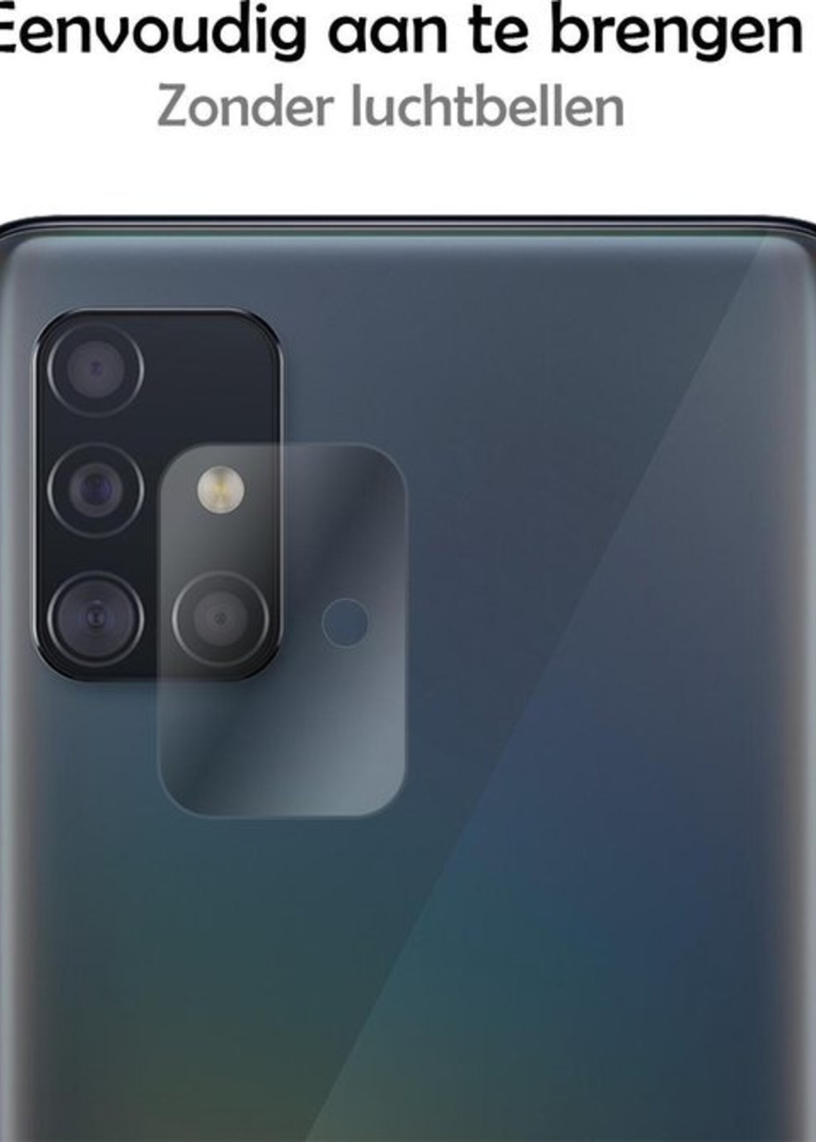 LUQ Screenprotector Geschikt voor Samsung A51 Camera Screenprotector Tempered Glass - Screenprotector Geschikt voor Samsung Galaxy A51 Screenprotector Camera Screenprotector - 2 Stuks