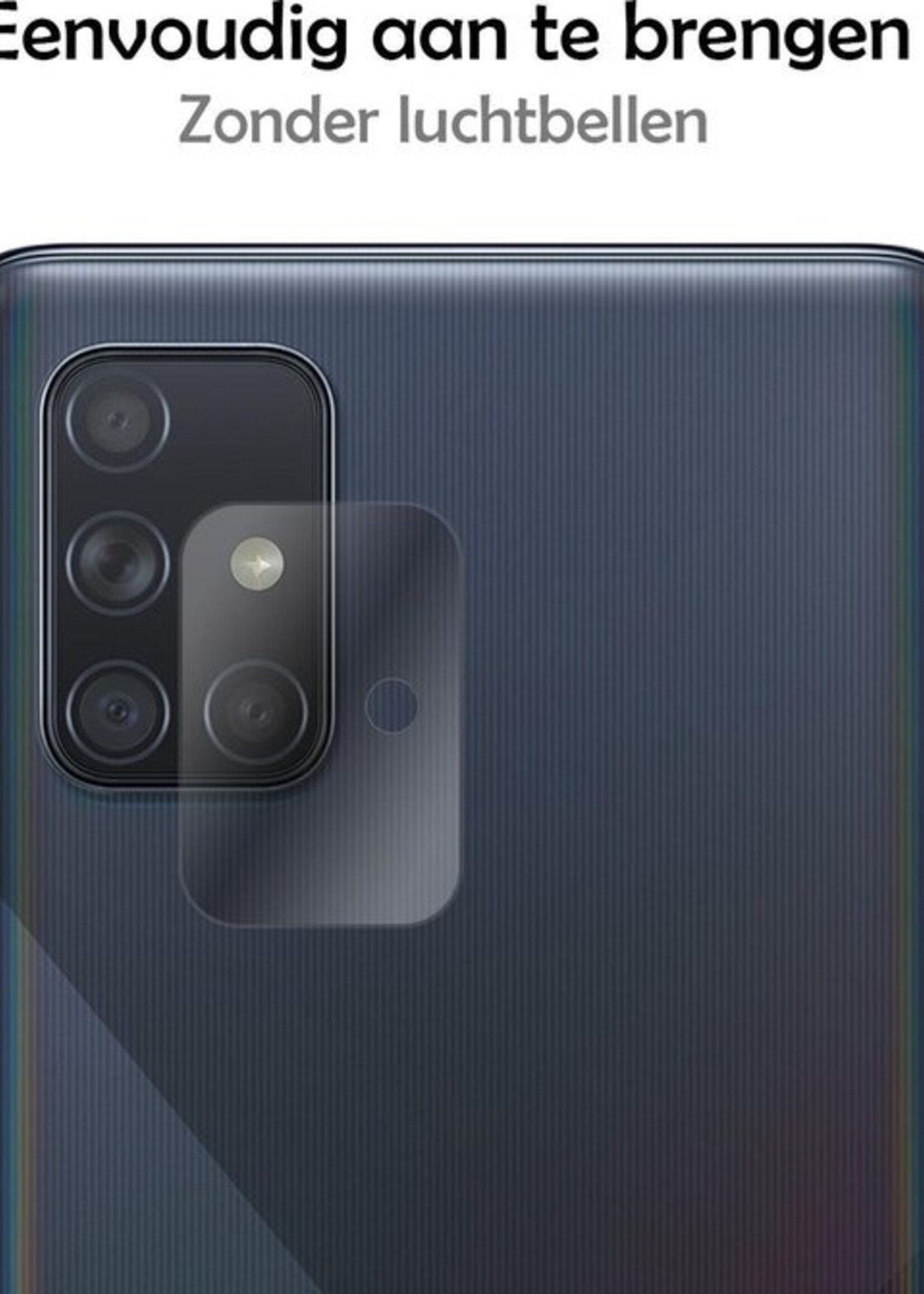 LUQ Screenprotector Geschikt voor Samsung A71 Camera Screenprotector Tempered Glass - Screenprotector Geschikt voor Samsung Galaxy A71 Screenprotector Camera Screenprotector - 2 Stuks