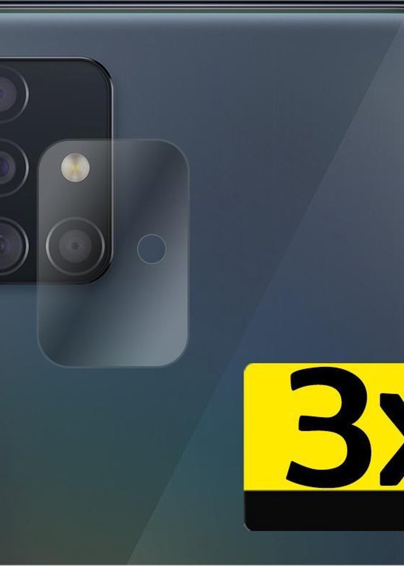 LUQ Screenprotector Geschikt voor Samsung A51 Camera Screenprotector Tempered Glass - Screenprotector Geschikt voor Samsung Galaxy A51 Screenprotector Camera Screenprotector - 3 Stuks