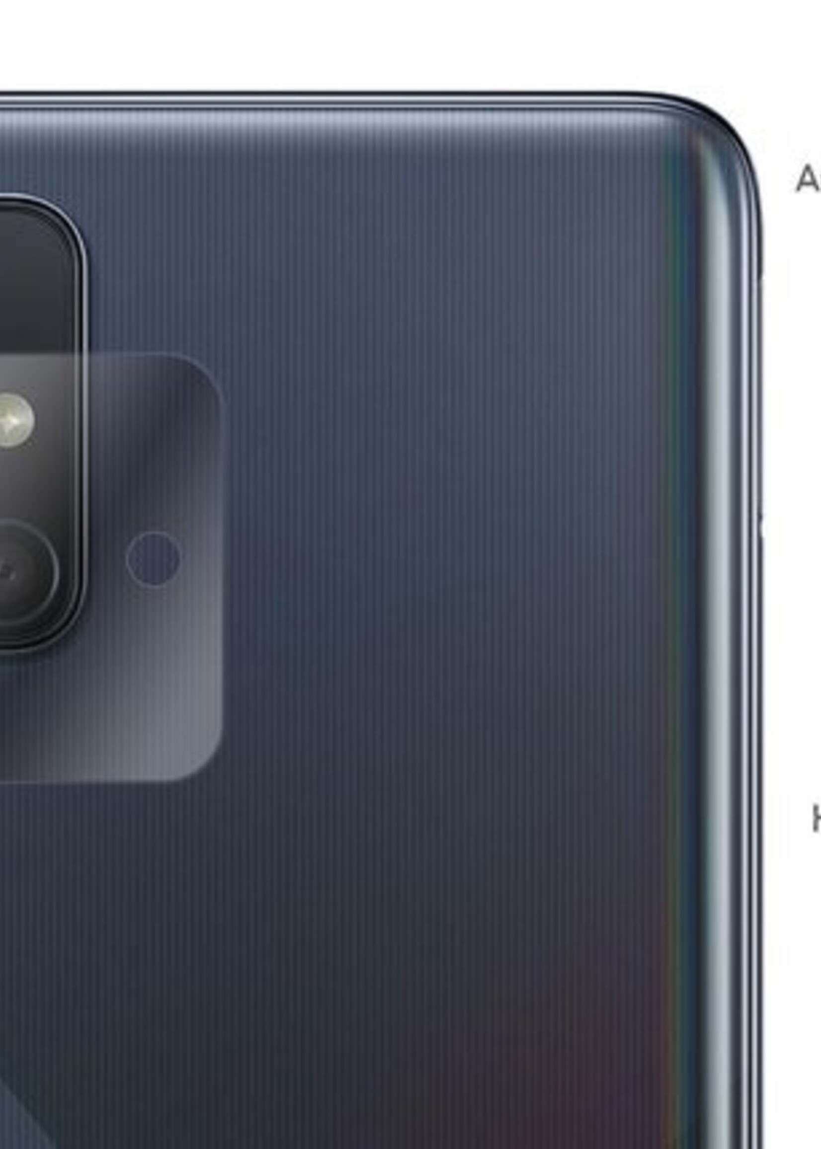 LUQ Screenprotector Geschikt voor Samsung A71 Camera Screenprotector Tempered Glass - Screenprotector Geschikt voor Samsung Galaxy A71 Screenprotector Camera Screenprotector - 3 Stuks