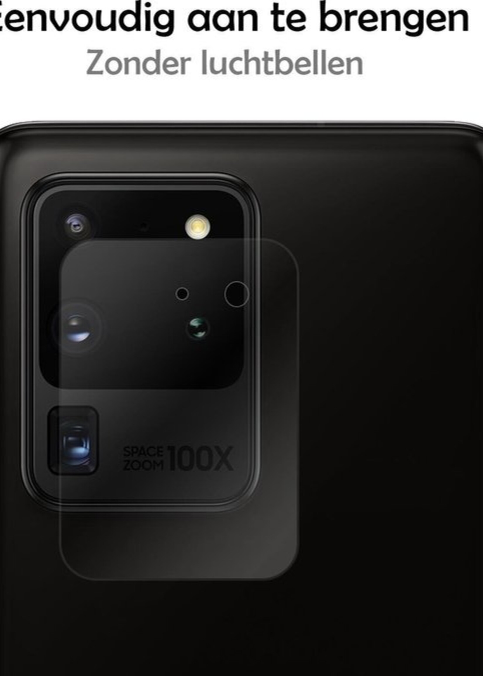 LUQ Screenprotector Geschikt voor Samsung S20 Ultra Camera Screenprotector Tempered Glass - Screenprotector Geschikt voor Samsung Galaxy S20 Ultra Screenprotector Camera Screenprotector