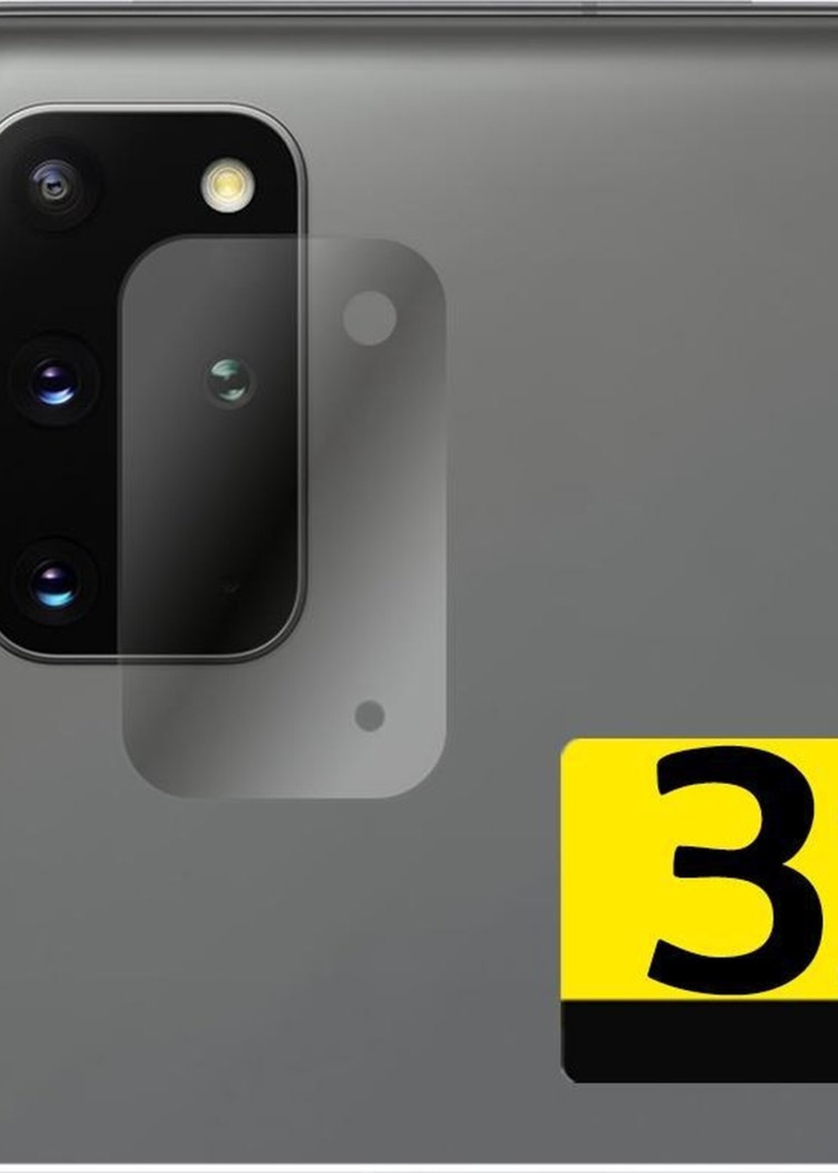 LUQ Screenprotector Geschikt voor Samsung S20 Plus Camera Screenprotector Tempered Glass - Screenprotector Geschikt voor Samsung Galaxy S20 Plus Screenprotector Camera Screenprotector - 3 Stuks