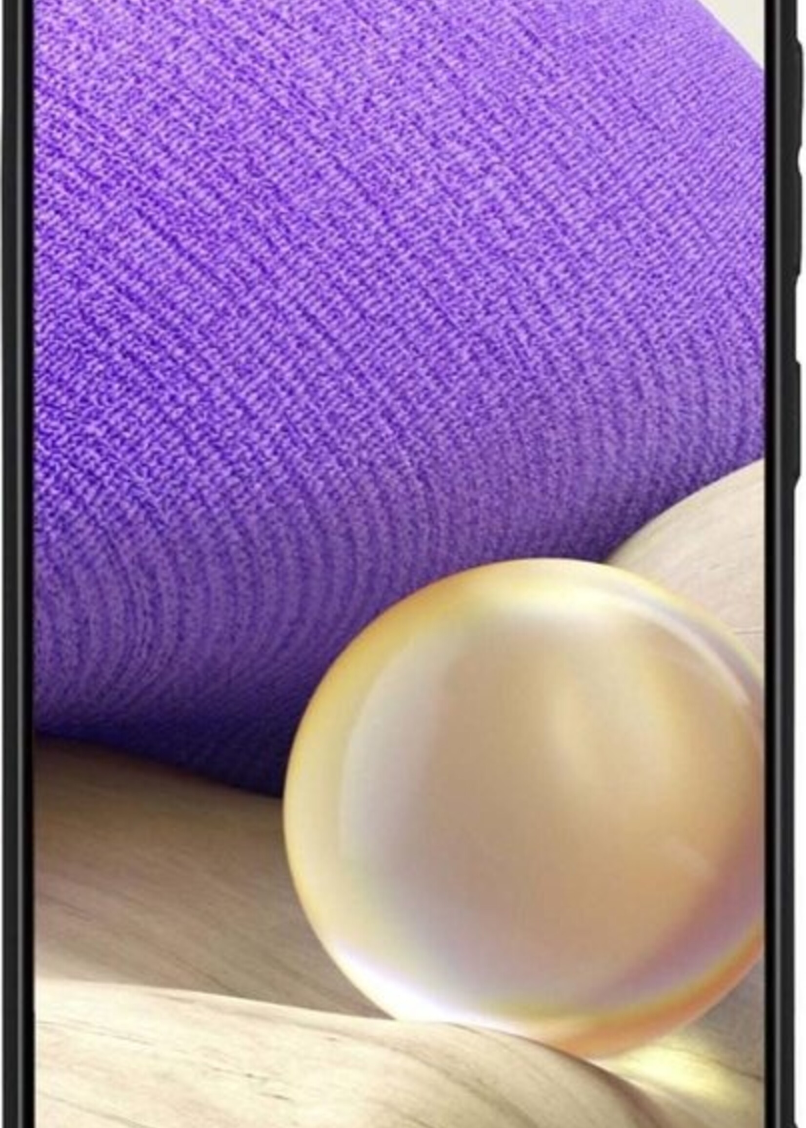 LUQ Hoesje Geschikt voor Samsung A32 4G Hoesje Siliconen Case - Hoes Geschikt voor Samsung Galaxy A32 4G Hoes Siliconen - Zwart