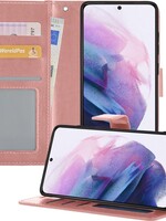 LUQ LUQ Samsung Galaxy S21 Plus Hoesje Bookcase - Rose Goud