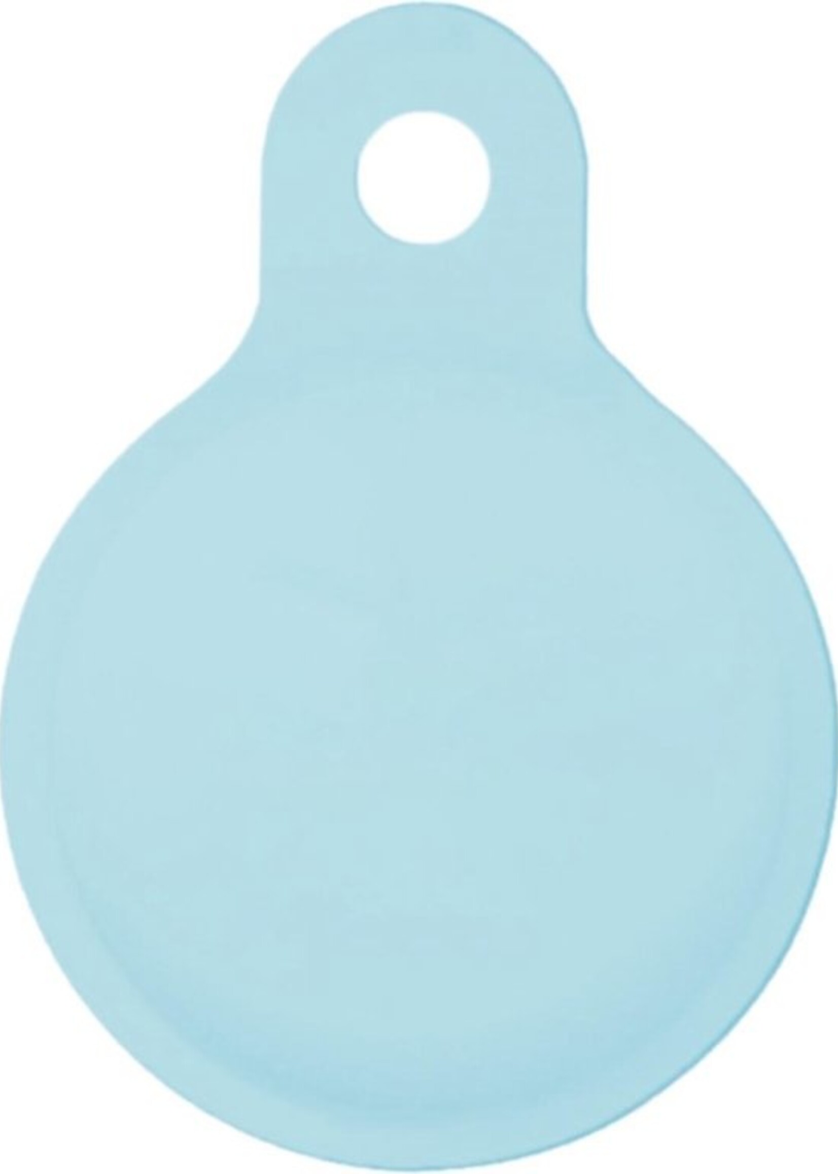 LUQ Hoesje Geschikt voor Apple AirTag Hoesje Sleutelhanger Houder - Siliconen Hoesje Geschikt voor Apple AirTag Hoesje - Lichtblauw