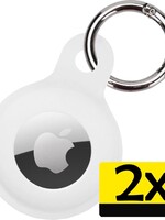 LUQ 2 PACK - LUQ AirTag Hoesje Siliconen - Wit