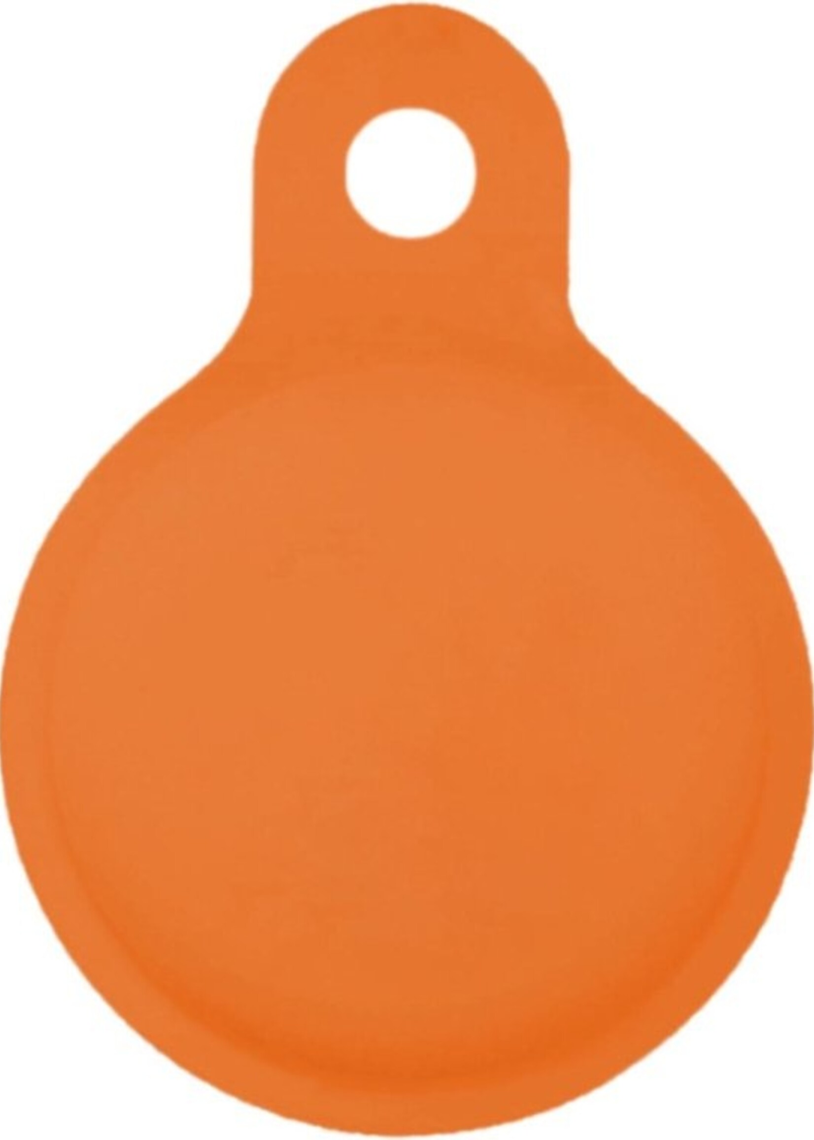 LUQ Hoesje Geschikt voor Apple AirTag Hoesje Sleutelhanger Houder - Siliconen Hoesje Geschikt voor Apple AirTag Hoesje - Oranje - 2 Stuks