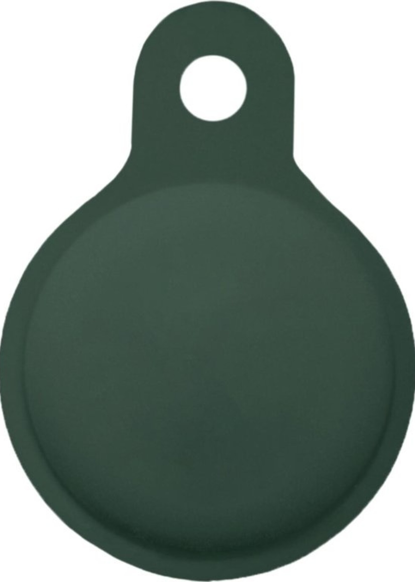 LUQ Hoesje Geschikt voor Apple AirTag Hoesje Sleutelhanger Houder - Siliconen Hoesje Geschikt voor Apple AirTag Hoesje - Donkergroen - 2 Stuks