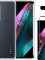 LUQ LUQ Oppo Find X3 Neo hoesje siliconen transparant + screenprotector