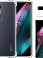 LUQ LUQ Oppo Find X3 Neo hoesje shock proof + screenprotector