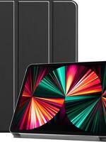 LUQ LUQ iPad Pro 12.9 inch (2021) Hoesje Bookcase - Zwart