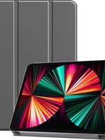 LUQ LUQ iPad Pro 12.9 inch (2021) Hoesje Bookcase - Grijs