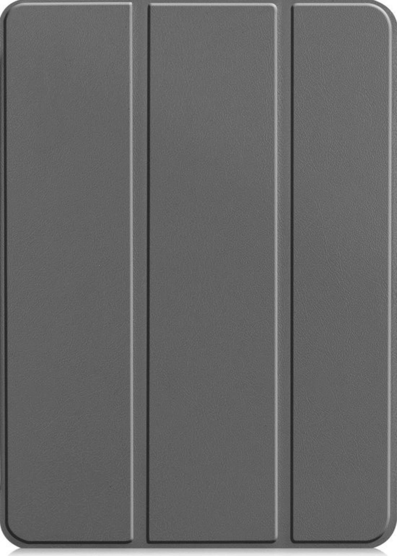 LUQ Hoes Geschikt voor iPad Pro 2021 (12,9 inch) Hoes Luxe Hoesje Book Case - Hoesje Geschikt voor iPad Pro 12,9 inch (2021) Hoes Cover - Grijs