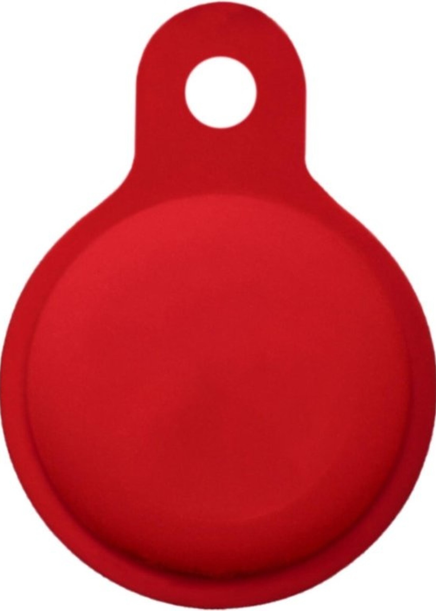 LUQ Hoesje Geschikt voor Apple AirTag Hoesje Sleutelhanger Houder - Siliconen Hoesje Geschikt voor Apple AirTag Hoesje - Donkerrood - 2 Stuks