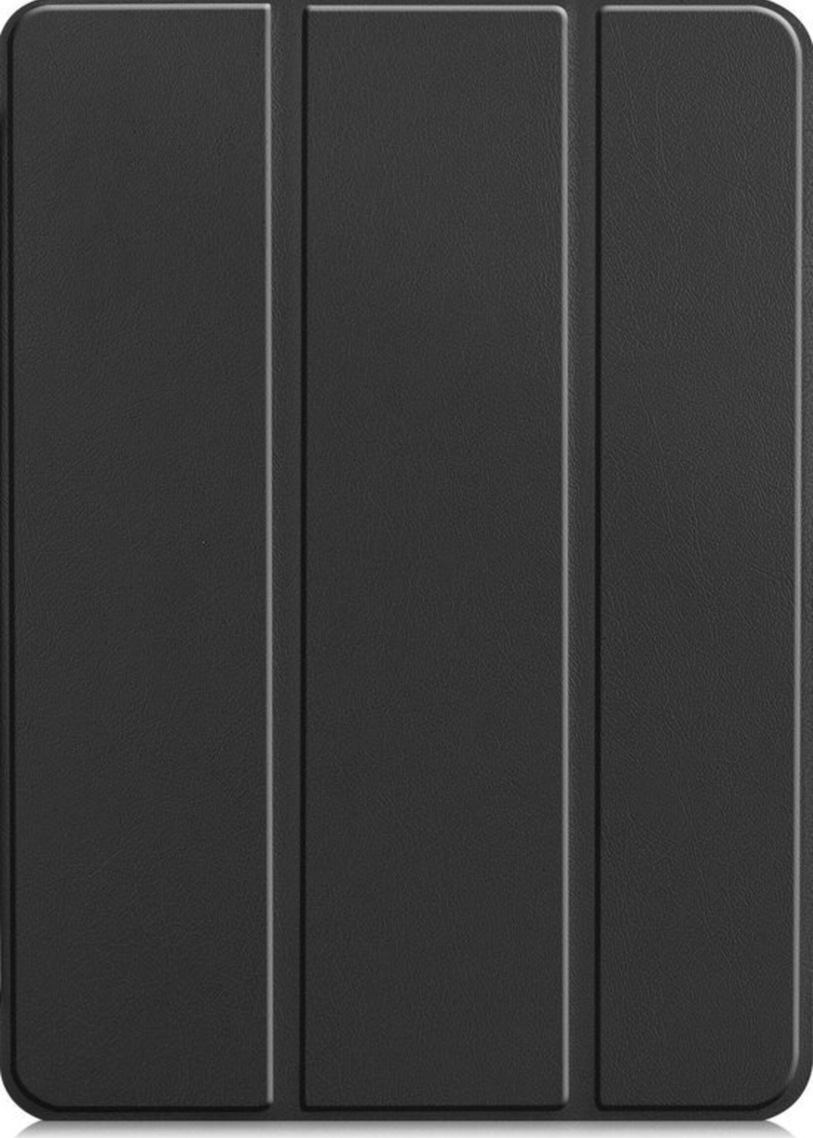 LUQ Hoes Geschikt voor iPad Pro 2021 (12,9 inch) Hoes Luxe Hoesje Book Case Met Screenprotector - Hoesje Geschikt voor iPad Pro 12,9 inch (2021) Hoes Cover - Zwart